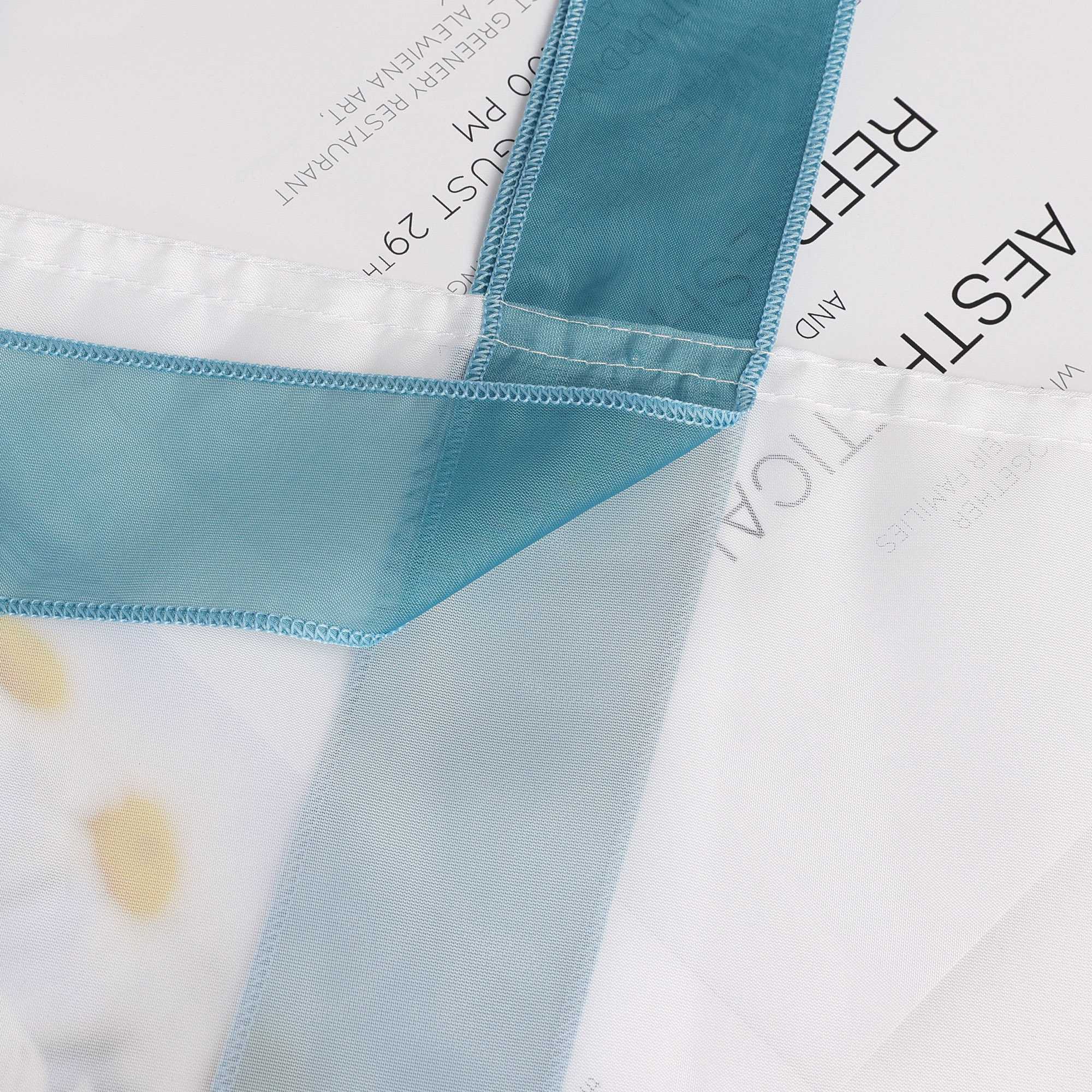 Rollos Schlaufengardine mit Schleifendesign transparent hochziehbar Fensterdeko 1 Stück