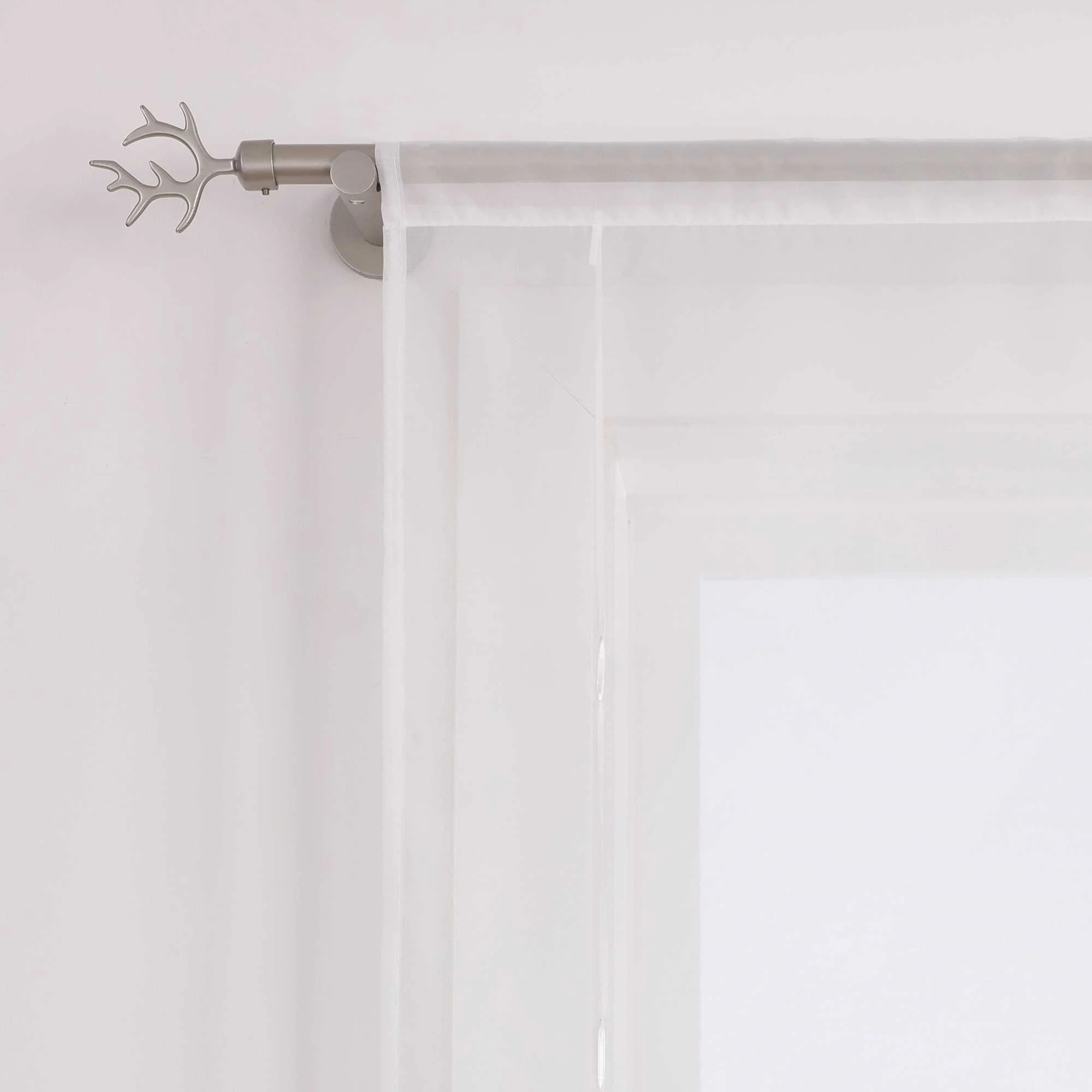 Rollos durch Stangendurchzug Transparente Luftig Unifarbig 1 Stück