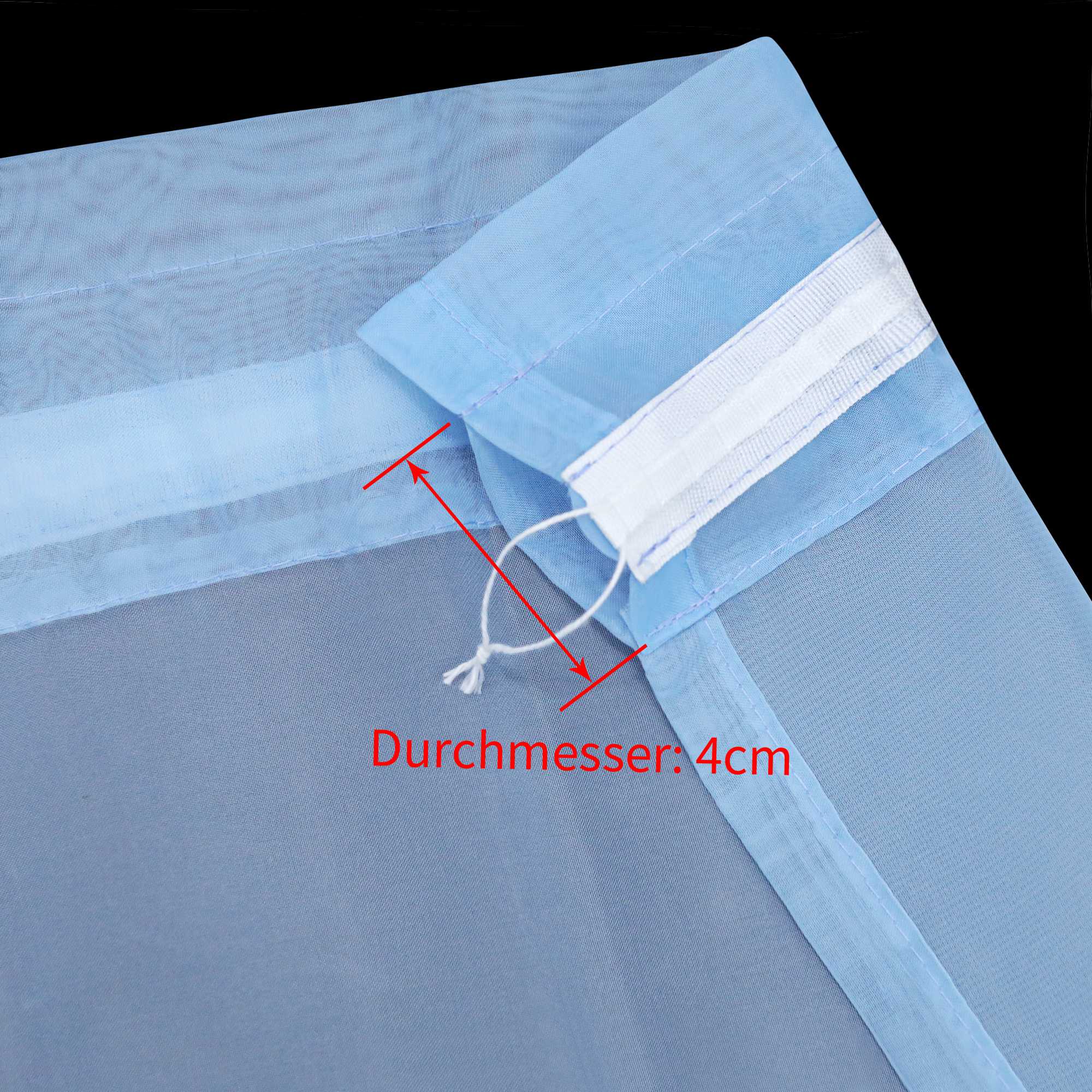 Scheibegardine durch Stangendurchzug zusammenziehbar Transparent Unifarbe Luftdurchlässig zusammenziehbar 2 Stück