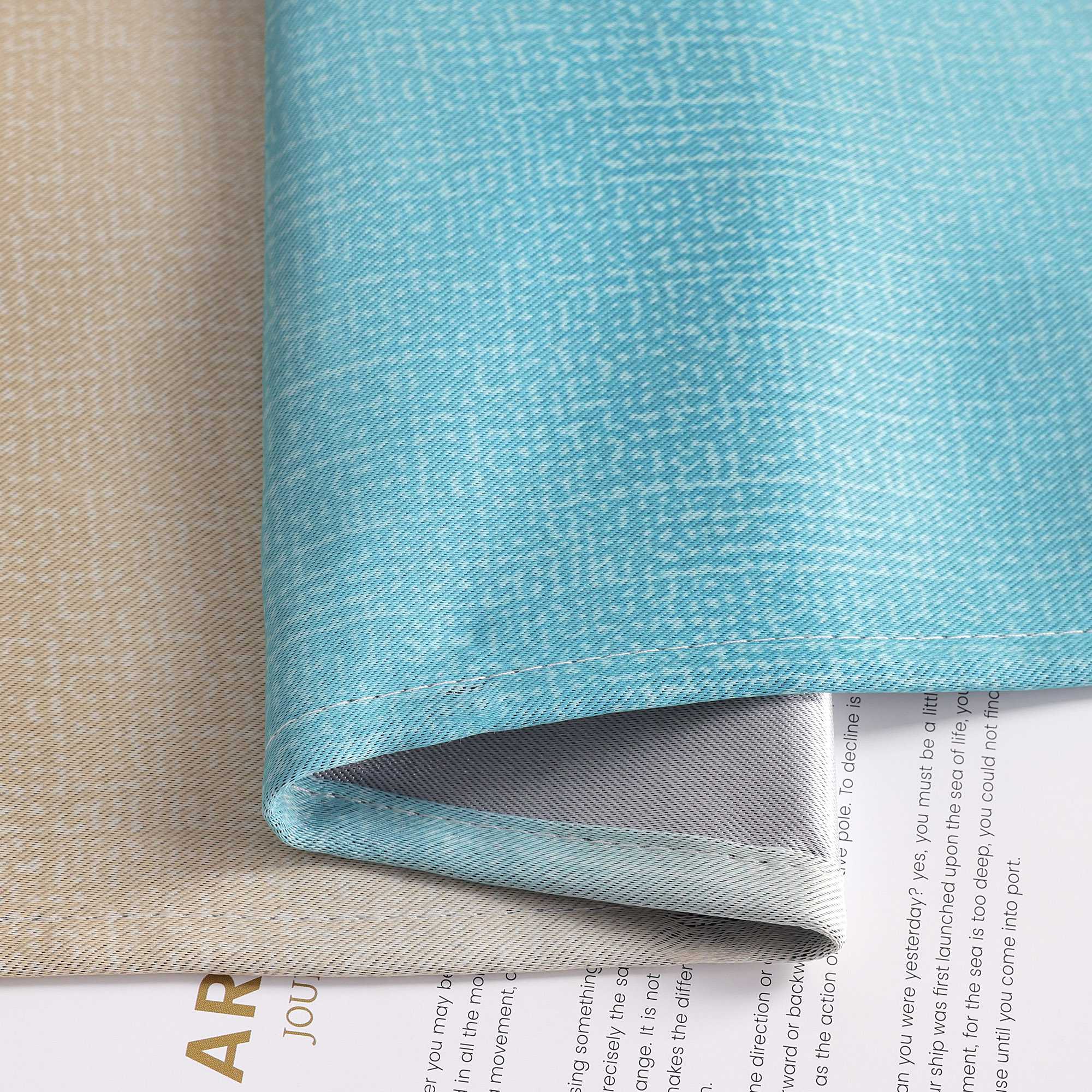 Verdunkelungsvorhang Blickdichte Gardinen  Schlafzimmer Wohnzimmer durch Tunnelzug Farbverlauf 1 Stück