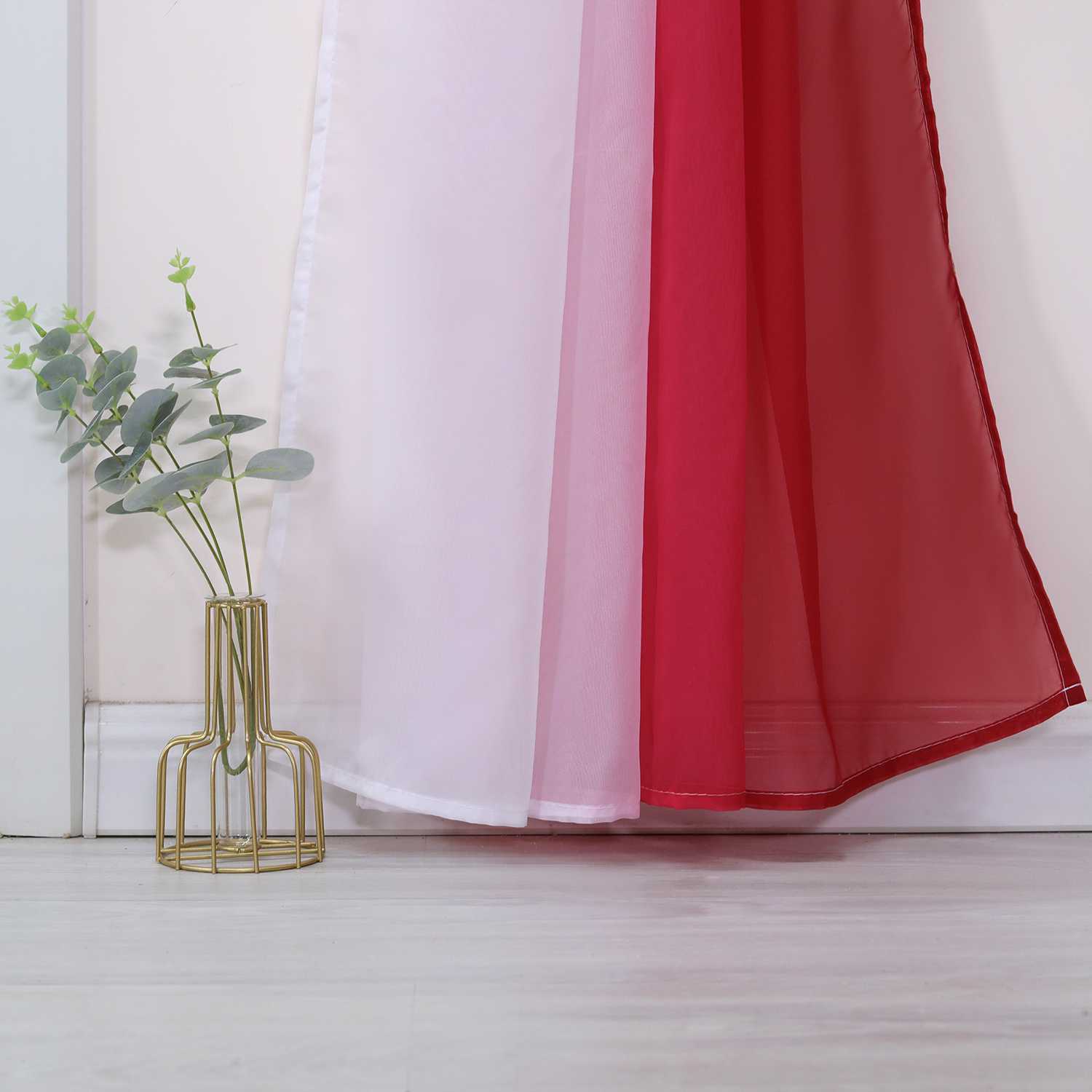 Dekorative Gardine Schal Farbverlauf extra lang 1 Stück