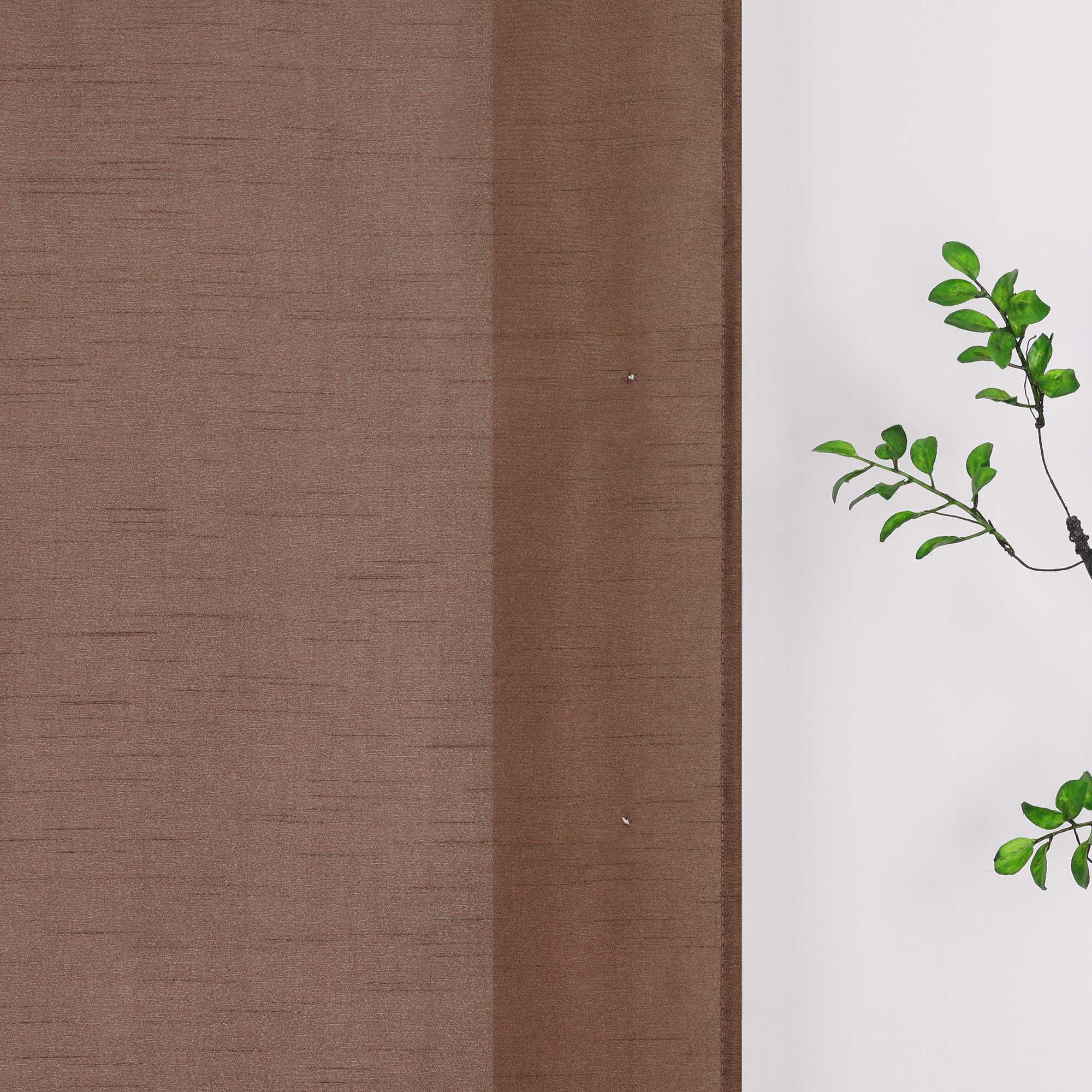 Raffrollo ohne Bohren unifarbe mit feinen horizontalen Streifen