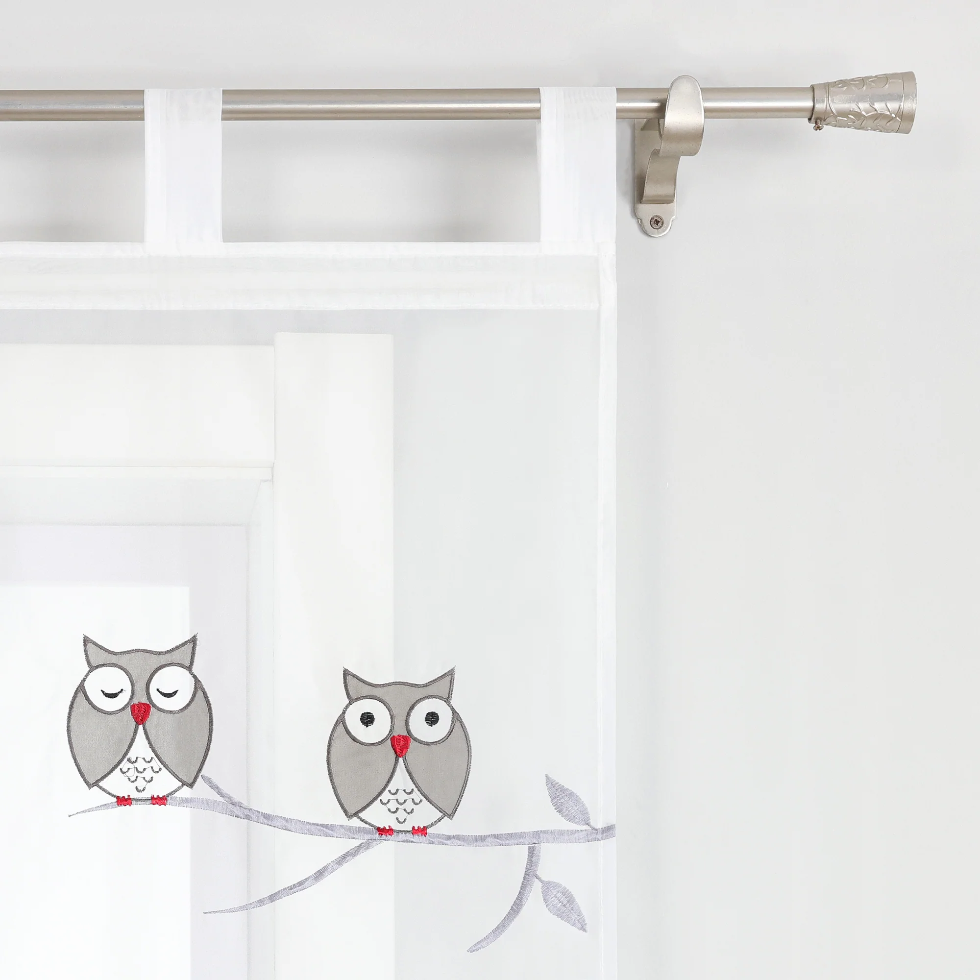 Eulen Transparente Flächenvorhang mit Schlaufen 1 stück