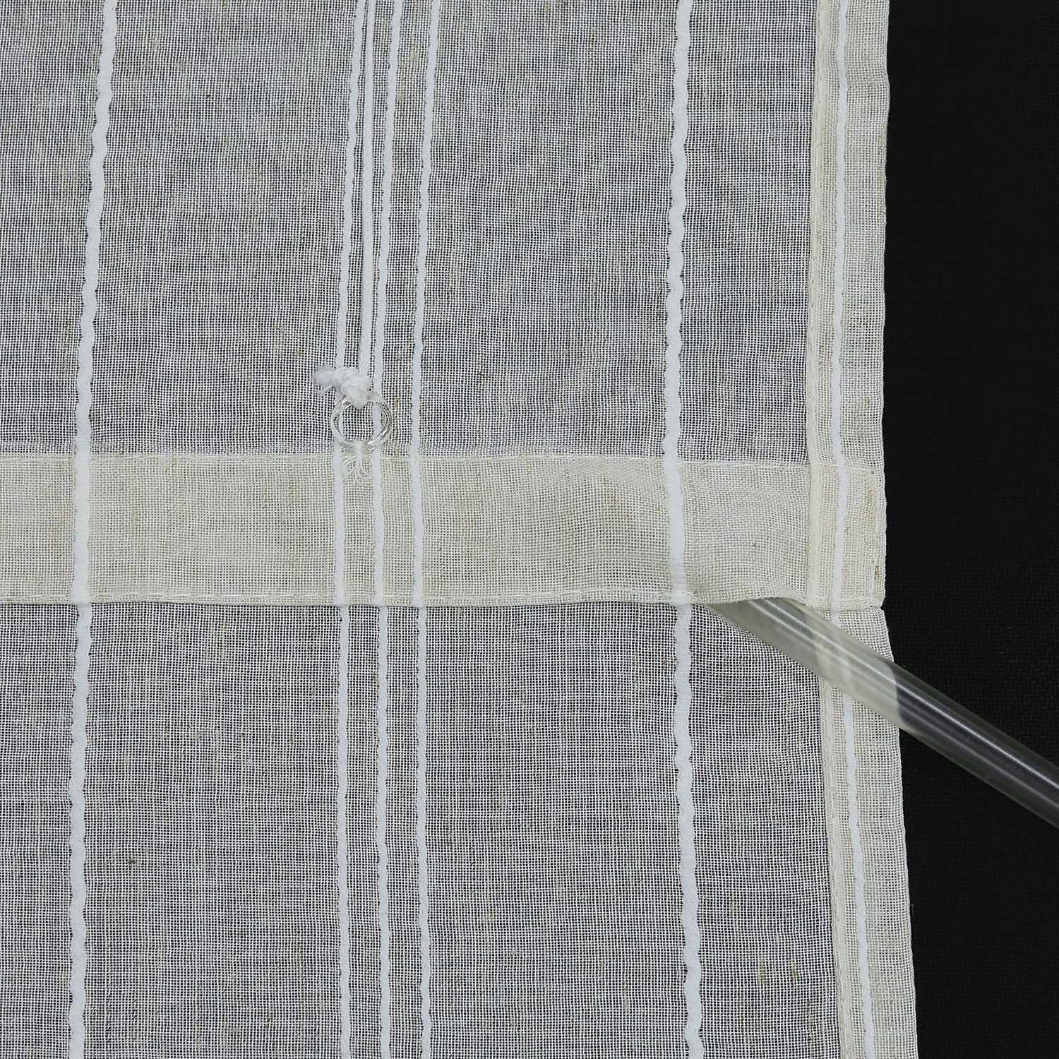 Delien Rollo klassisch weiß mit V-Schlaufen hochziehbar gardine