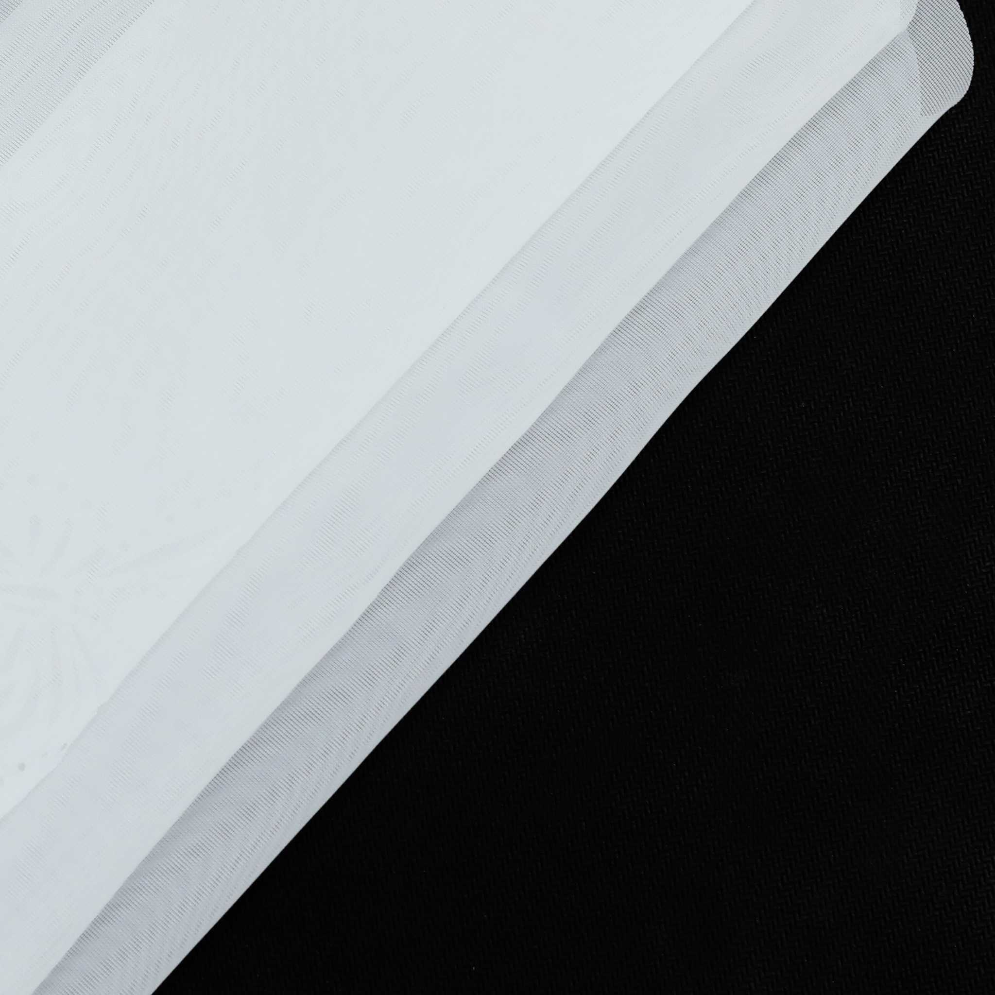 Transparente Scheibengardine mit Schmetterlingsdesign Dreiecksabschluss 1 Stück