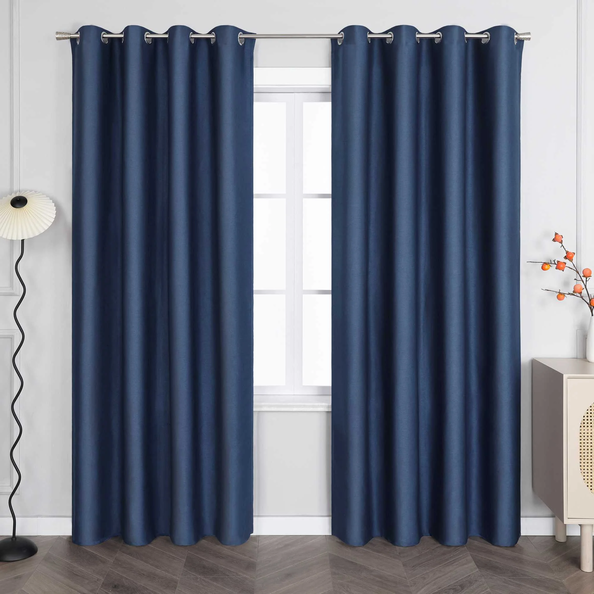 Verdunkelungsvorhang Ösenschal Unifarbe blickdicht Minimalismus 1 Stück