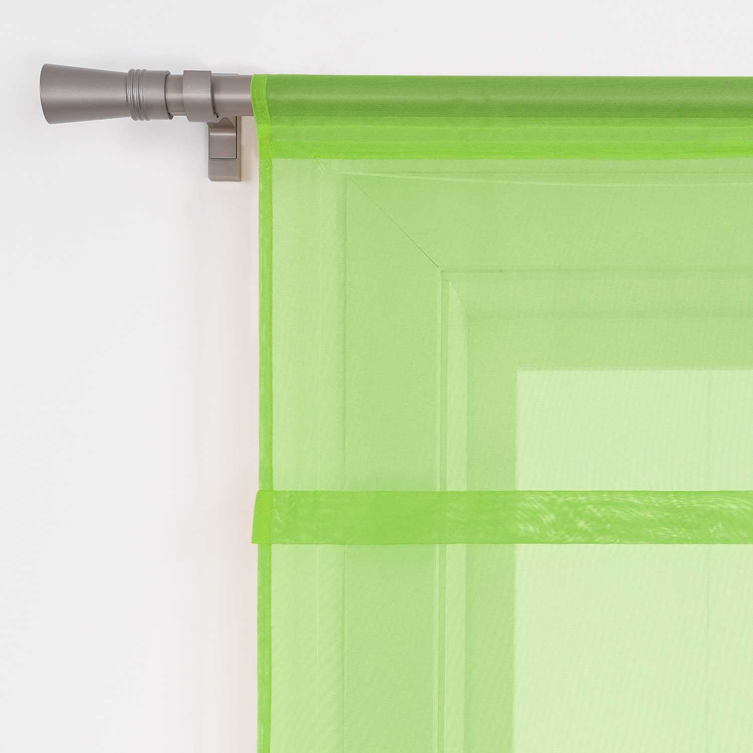 Raffrollo Voile Raffgardinen durch Tunnelzug Bändchenrollo Küche Gardinen Transparent Uni 1 Stück