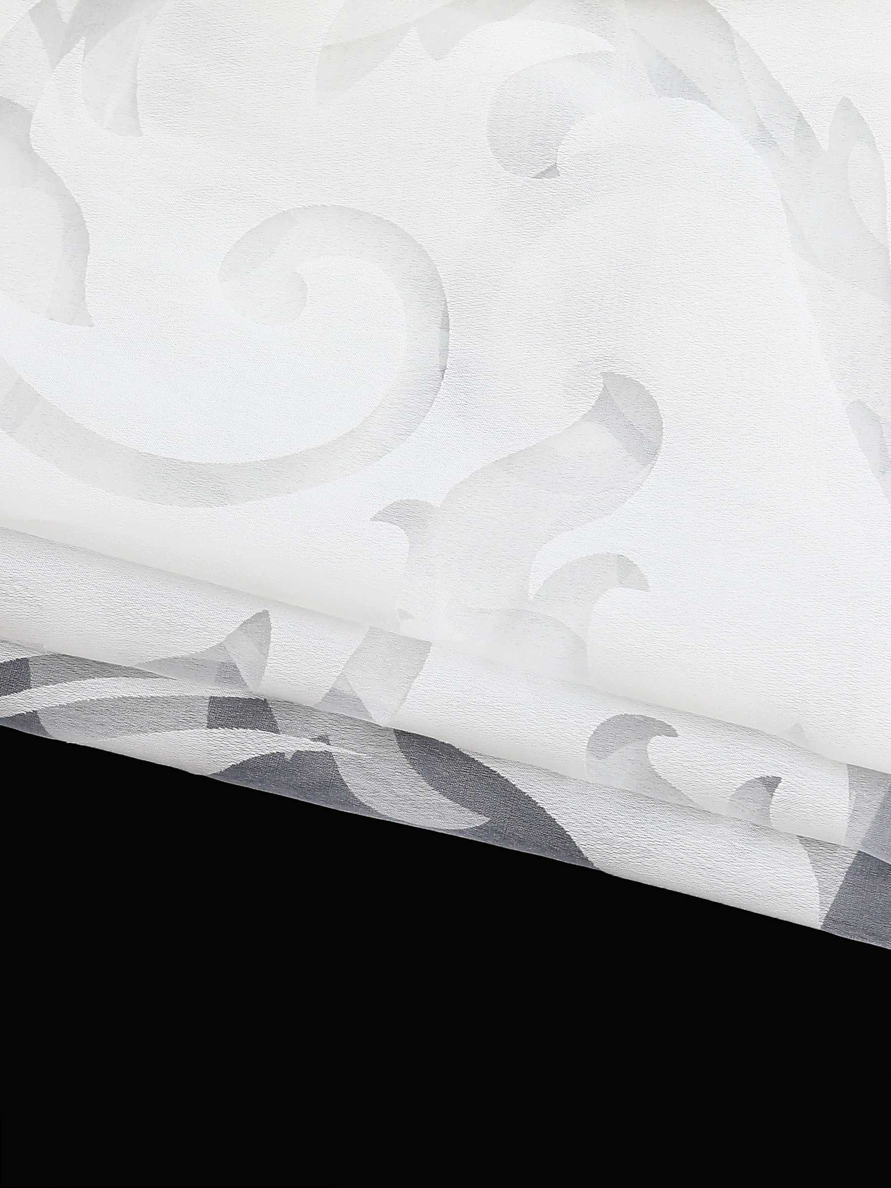 Schiebegardine Flächenvorhänge Klettbandschal mit Blumenmuster transparent modern 2er Set