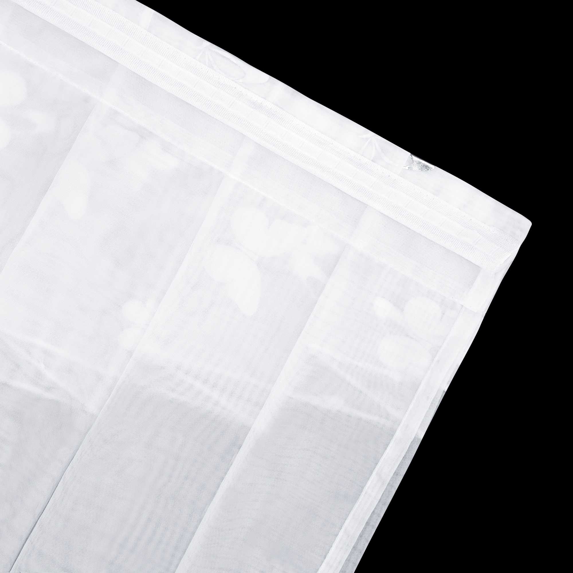 Scheibengardine Bistrogardine durch Tunnelzug Doppelschichtige Vorhangkopf Küchengardinen mit Schmetterlingsmuster