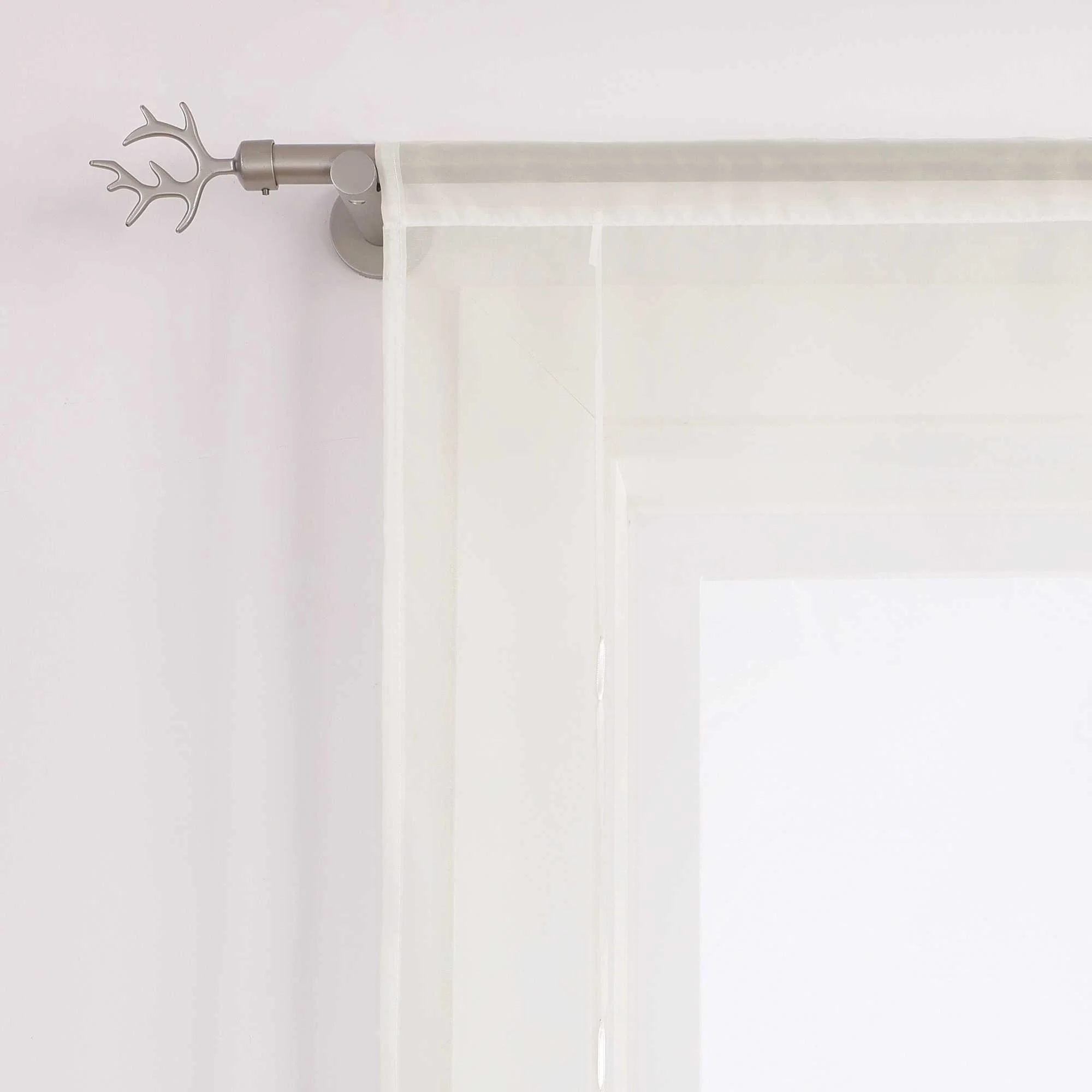 Rollos durch Stangendurchzug Transparente Luftig Unifarbig 1 Stück