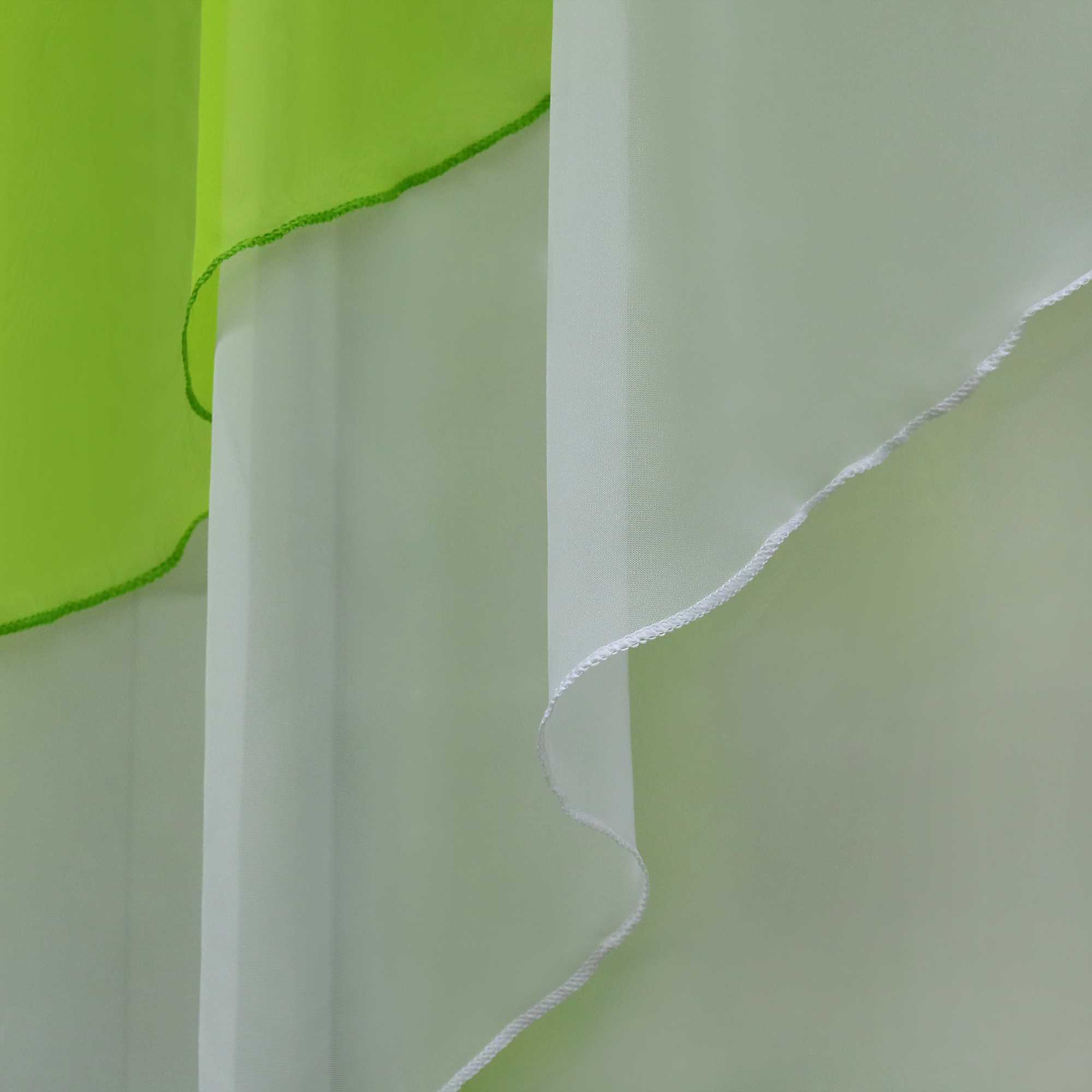 Delien Zweifarbige Fensterdekoration vloants Kurz Gardine 2er-Pack