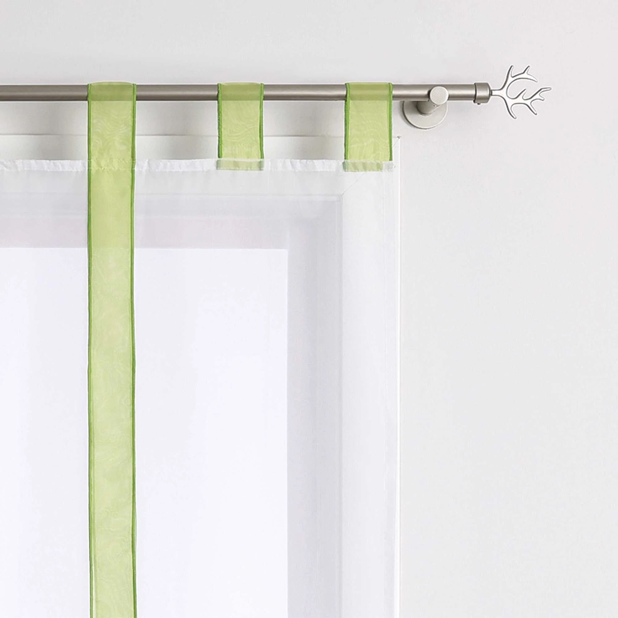 Rollos Schlaufengardine mit Schleifendesign transparent hochziehbar Fensterdeko 1 Stück