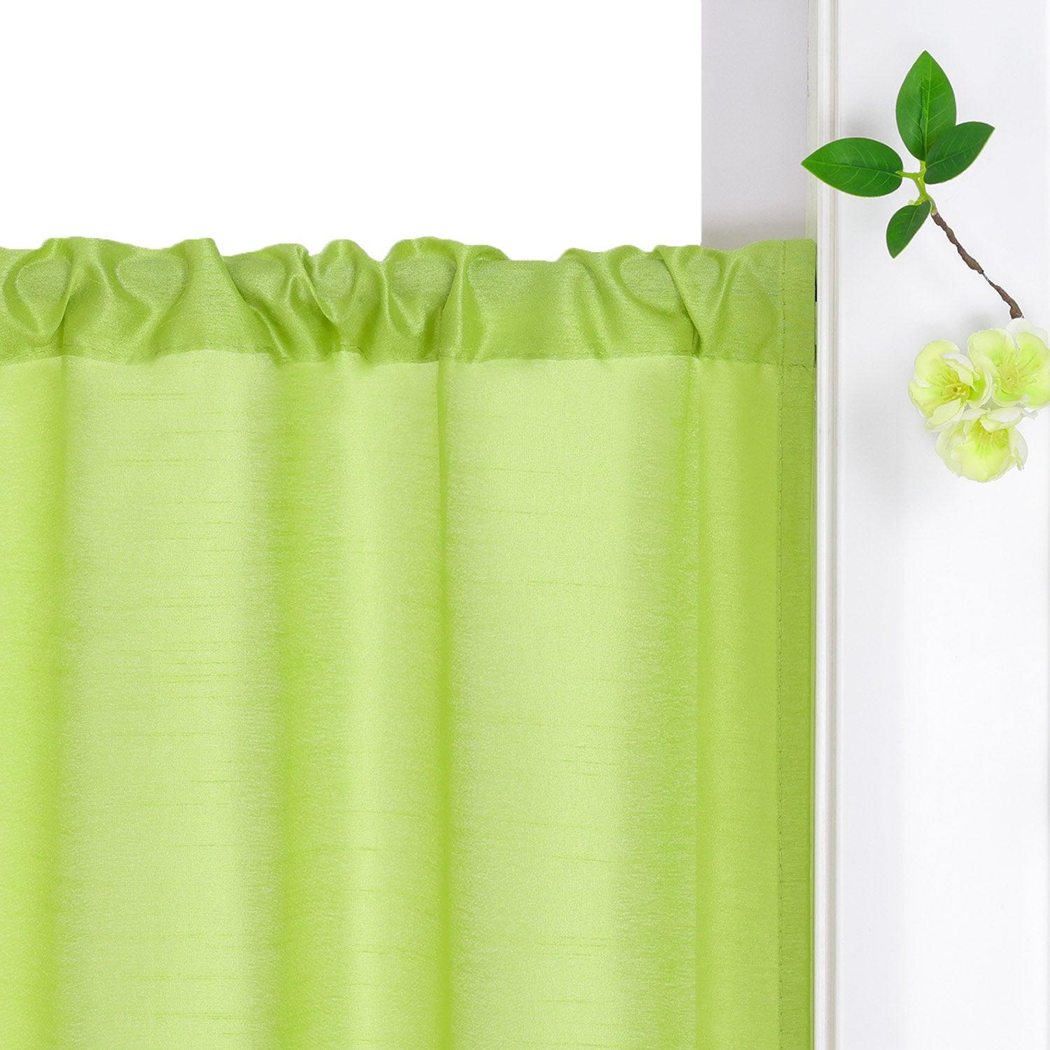 Scheibengardine mit Lochmuster Küchengardinen Kurz Voile Bistrogardine