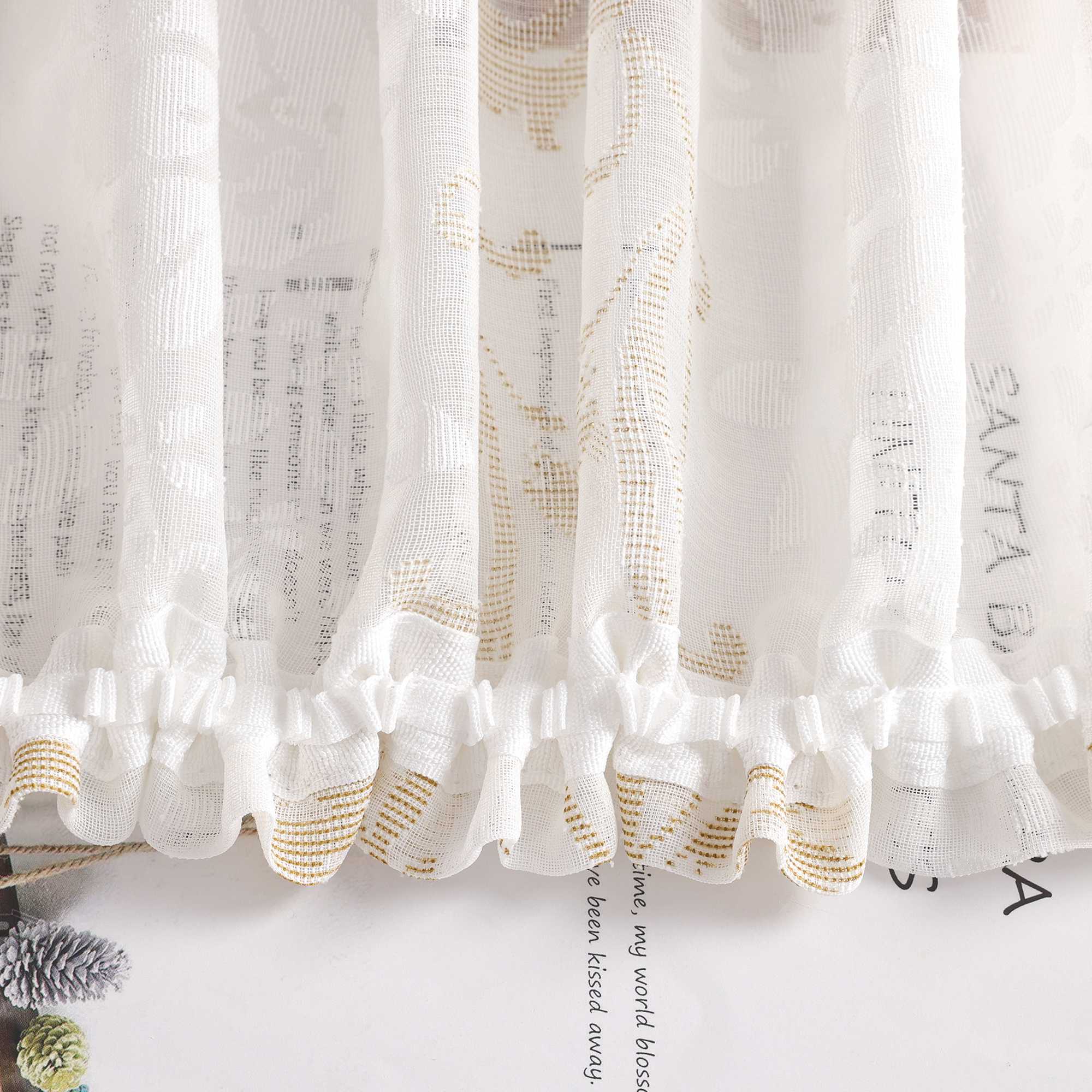 Vorhang mit Kräuselband Voile Gardine Ausbrenner Fensterschal Transparent Schlafzimmer Wohnzimmer 1 Stück