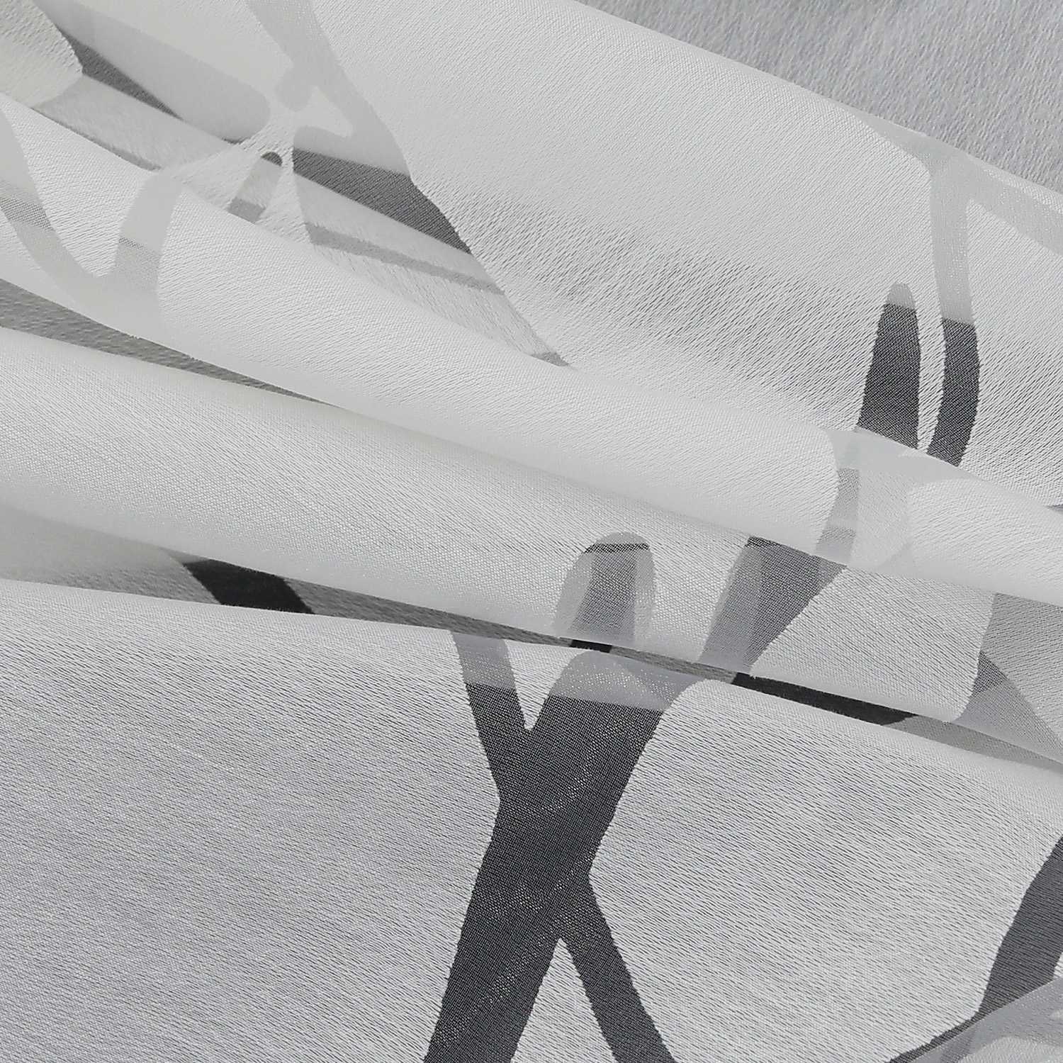 Transparenter Vorhang mit grobes Zweigmuster leicht Schutzfunktion Lichtdurchlässigkeit Gartenstil 1 Stück