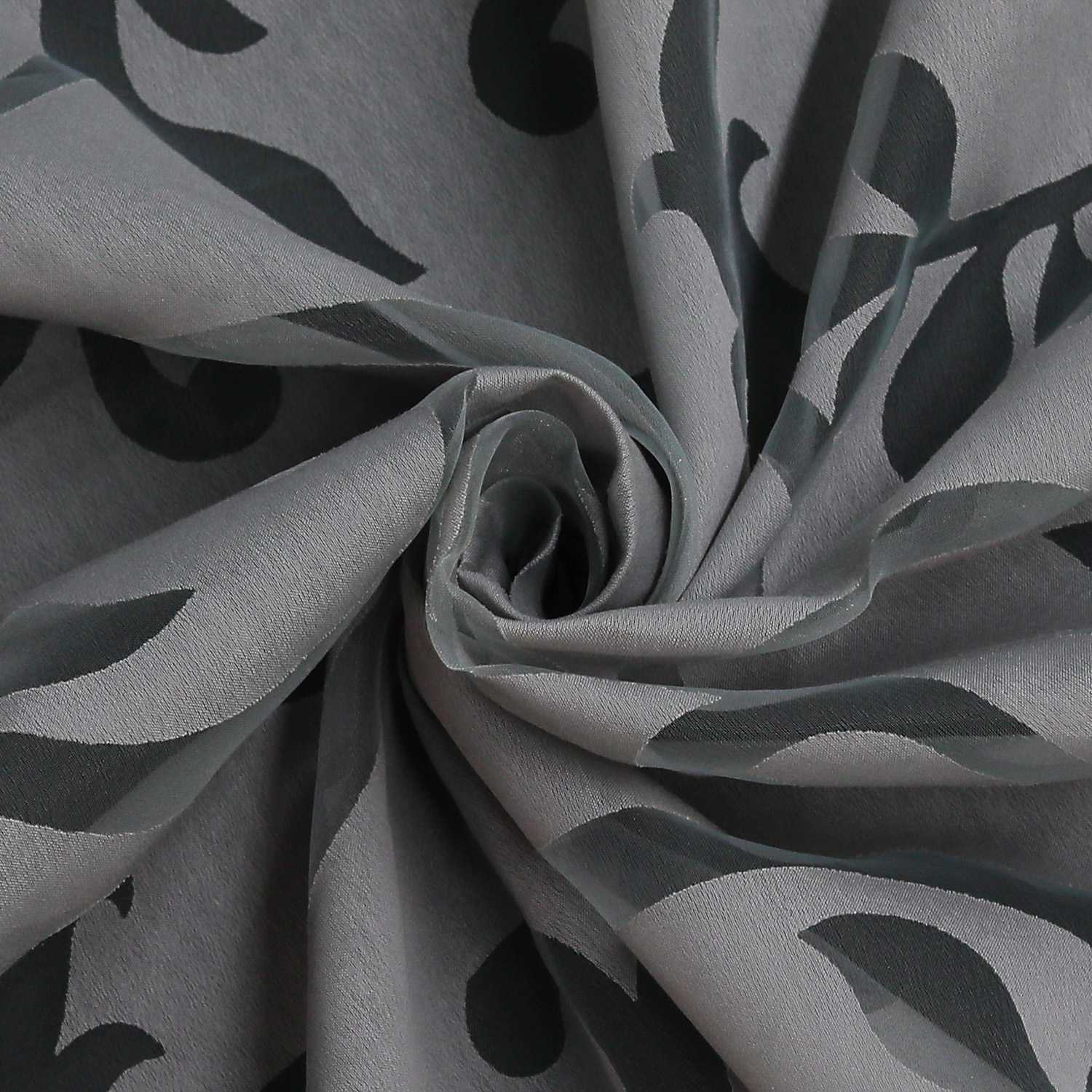 Eleganter transparenter Vorhang mit floralem Muster lichtdurchlässiger Fensterschal für Wohnzimmer 1 Stück