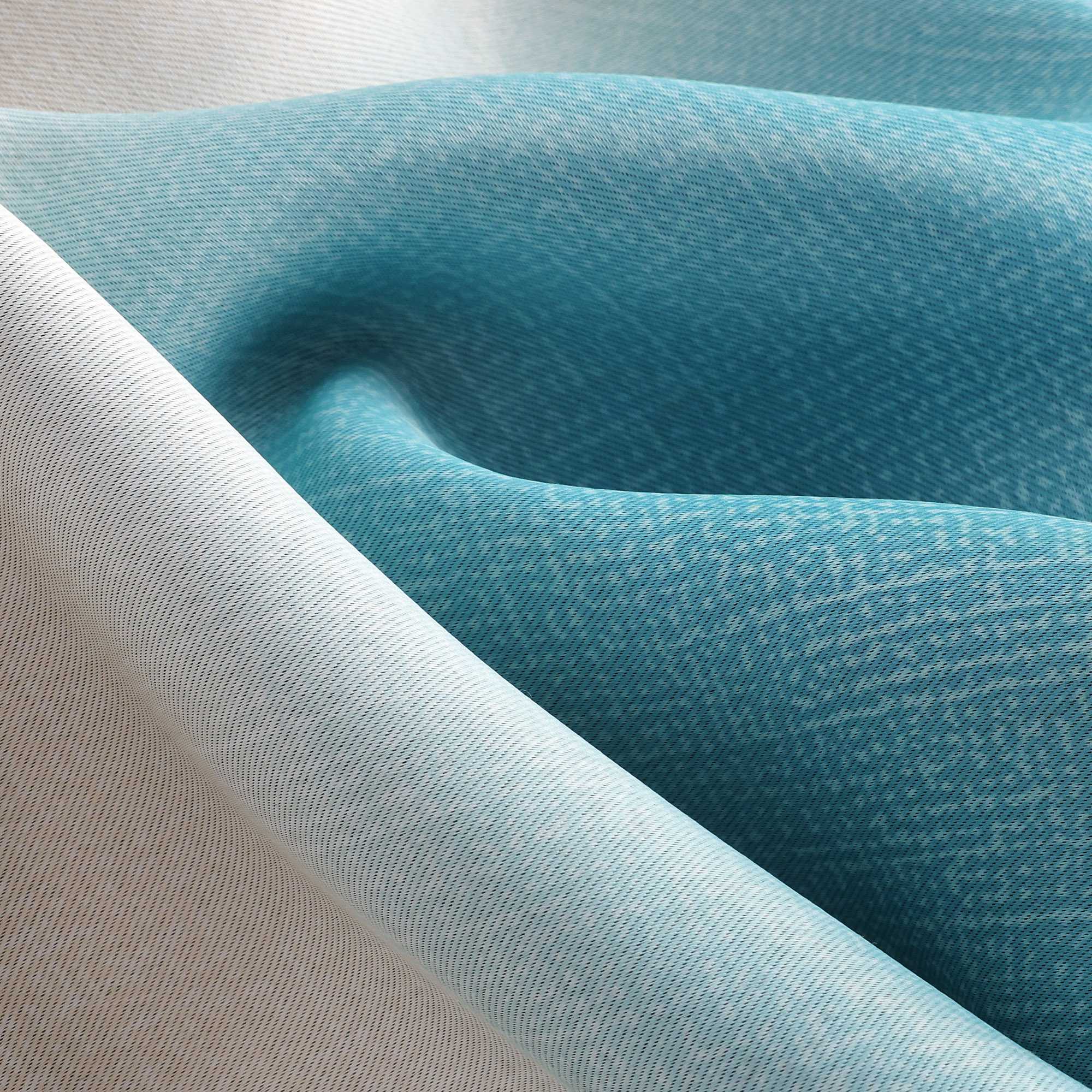 Verdunkelungsvorhang Blickdichte Gardinen  Schlafzimmer Wohnzimmer durch Tunnelzug Farbverlauf 1 Stück