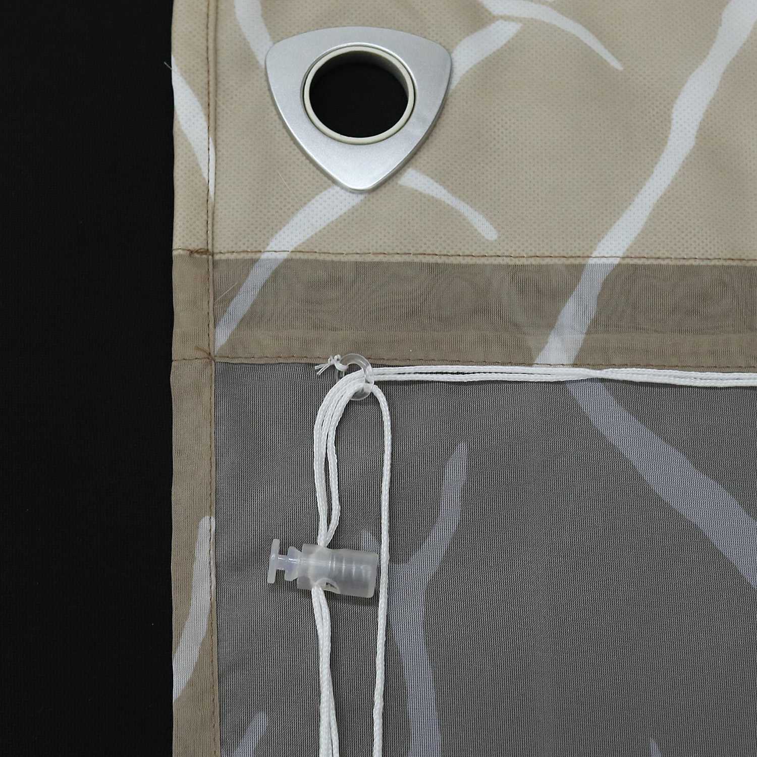 Rollos mit U-Haken halbtransparent Zweigmuster Lichtdurchlässig 1 Stück