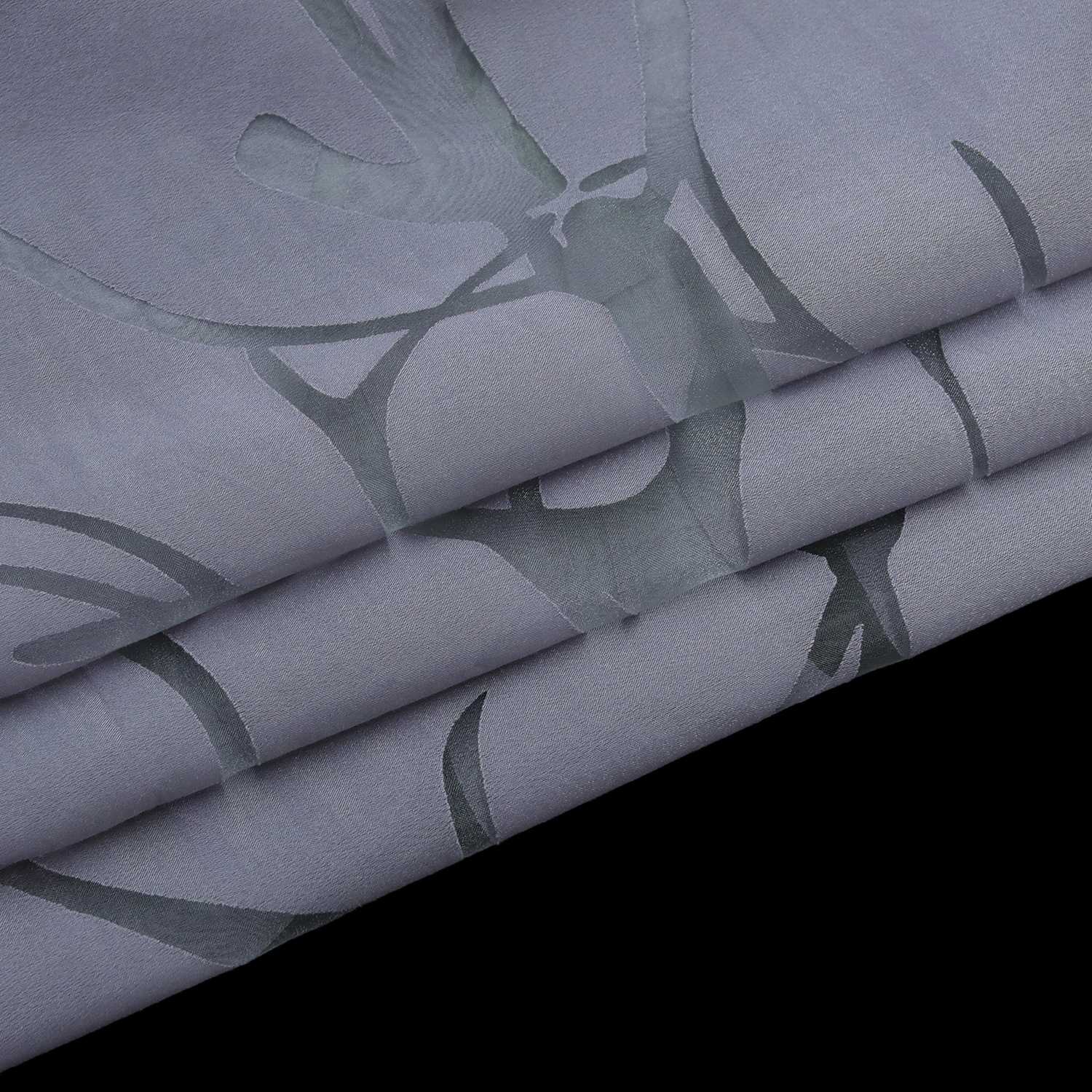 Transparenter Vorhang mit grobes Zweigmuster leicht Schutzfunktion Lichtdurchlässigkeit Gartenstil 1 Stück