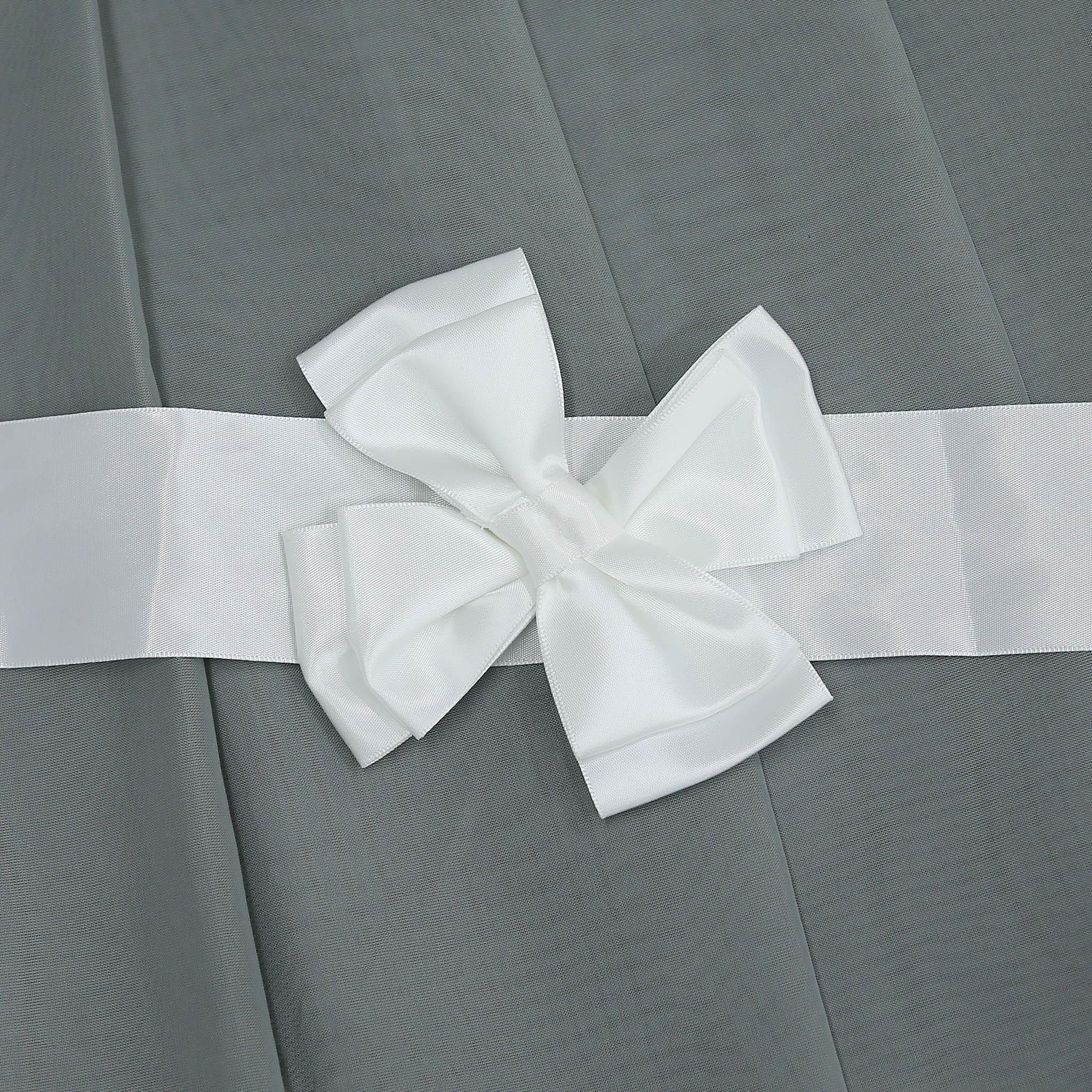 Romantischer transparenter Vorhang mit Volant 2-in-1 Design