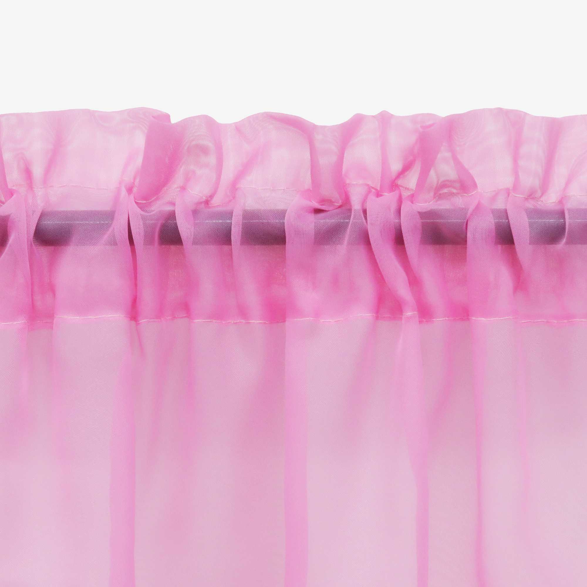 Scheibegardine durch Stangendurchzug zusammenziehbar Transparent Unifarbe Luftdurchlässig zusammenziehbar 2 Stück