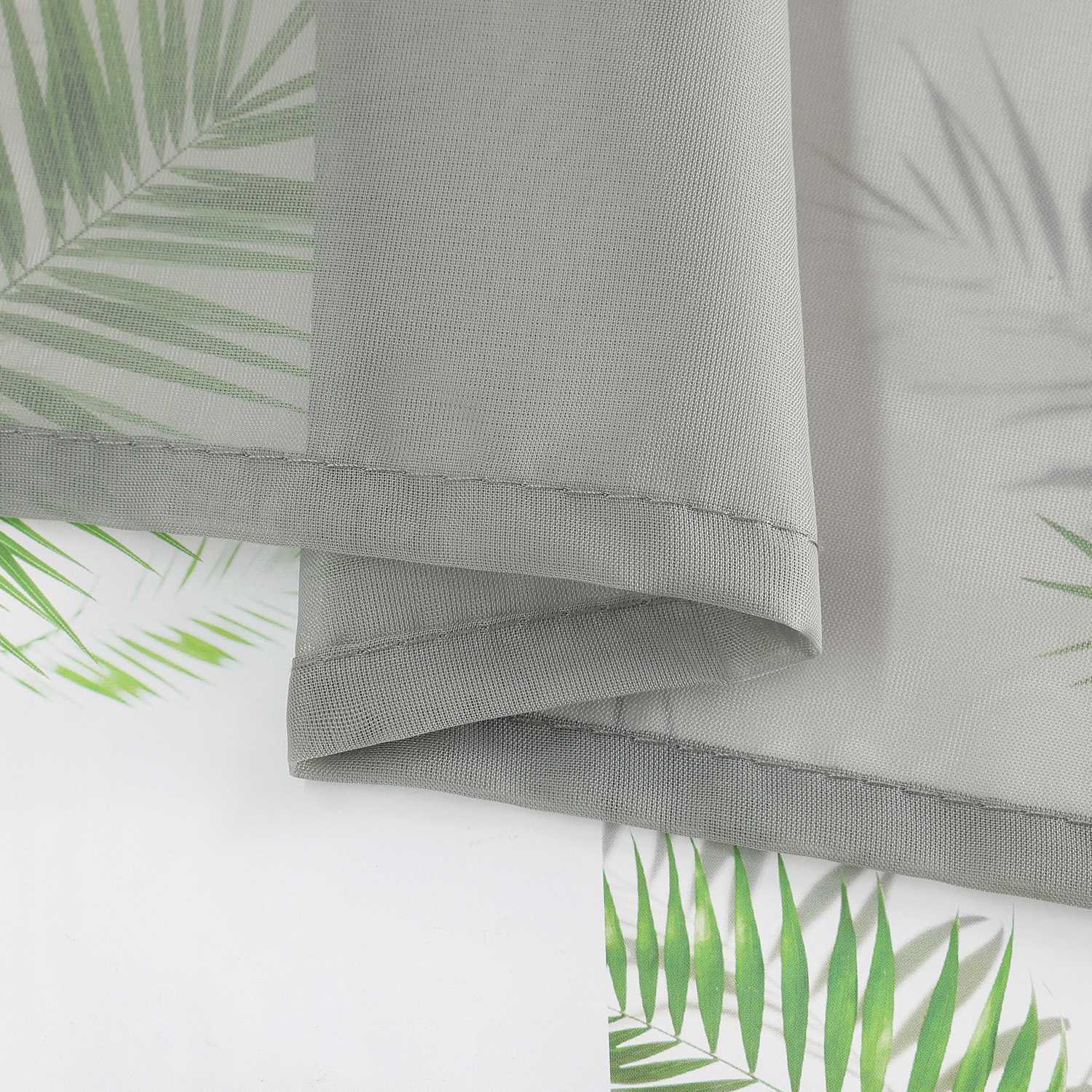 Raffrollo Voile Raffgardinen durch Tunnelzug Bändchenrollo Küche Gardinen Transparent Uni 1 Stück