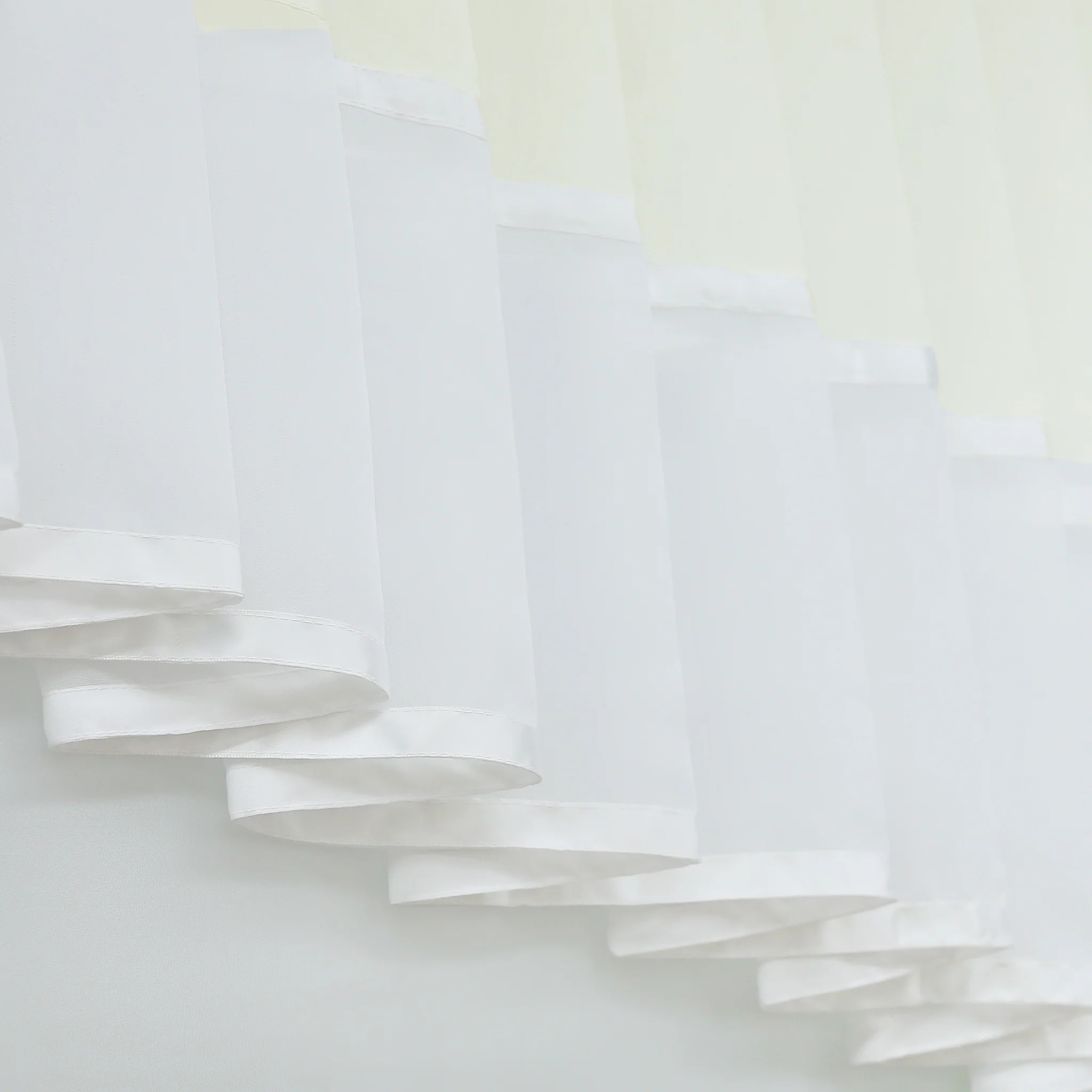 Romantischer transparenter Vorhang mit Volant 2-in-1 Design