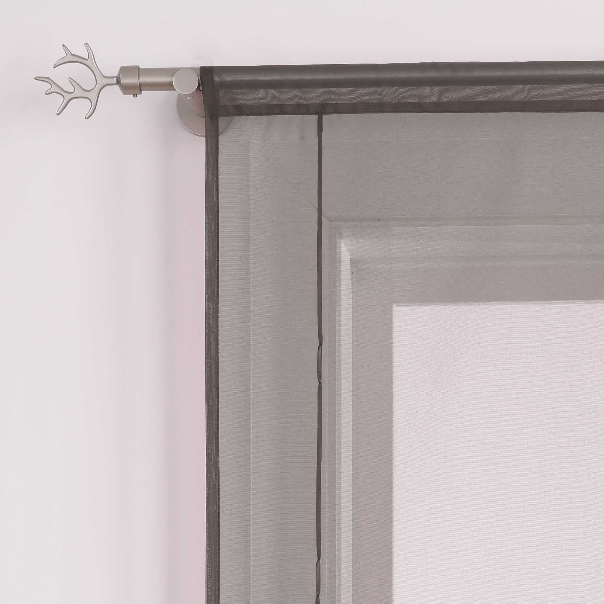 Rollos durch Stangendurchzug Transparente Luftig Unifarbig 1 Stück