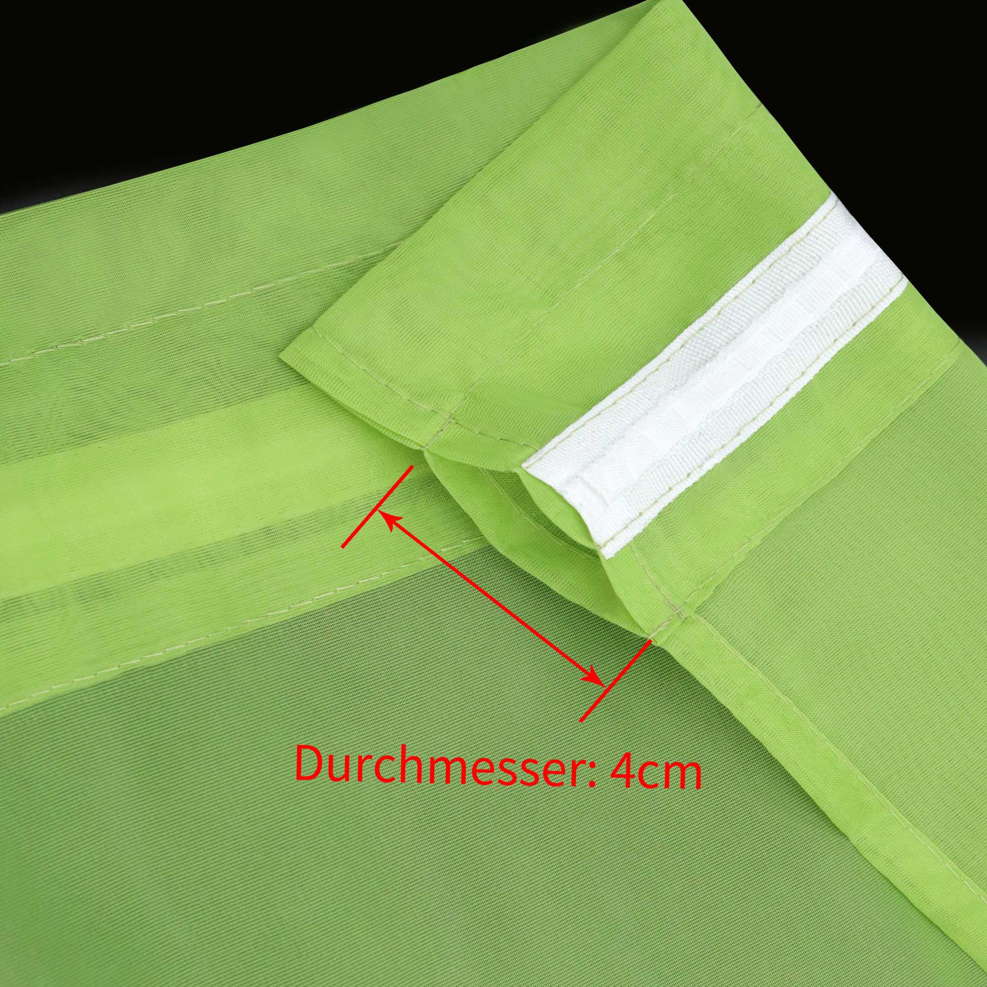 Scheibegardine durch Stangendurchzug zusammenziehbar Transparent Unifarbe Luftdurchlässig zusammenziehbar 2 Stück