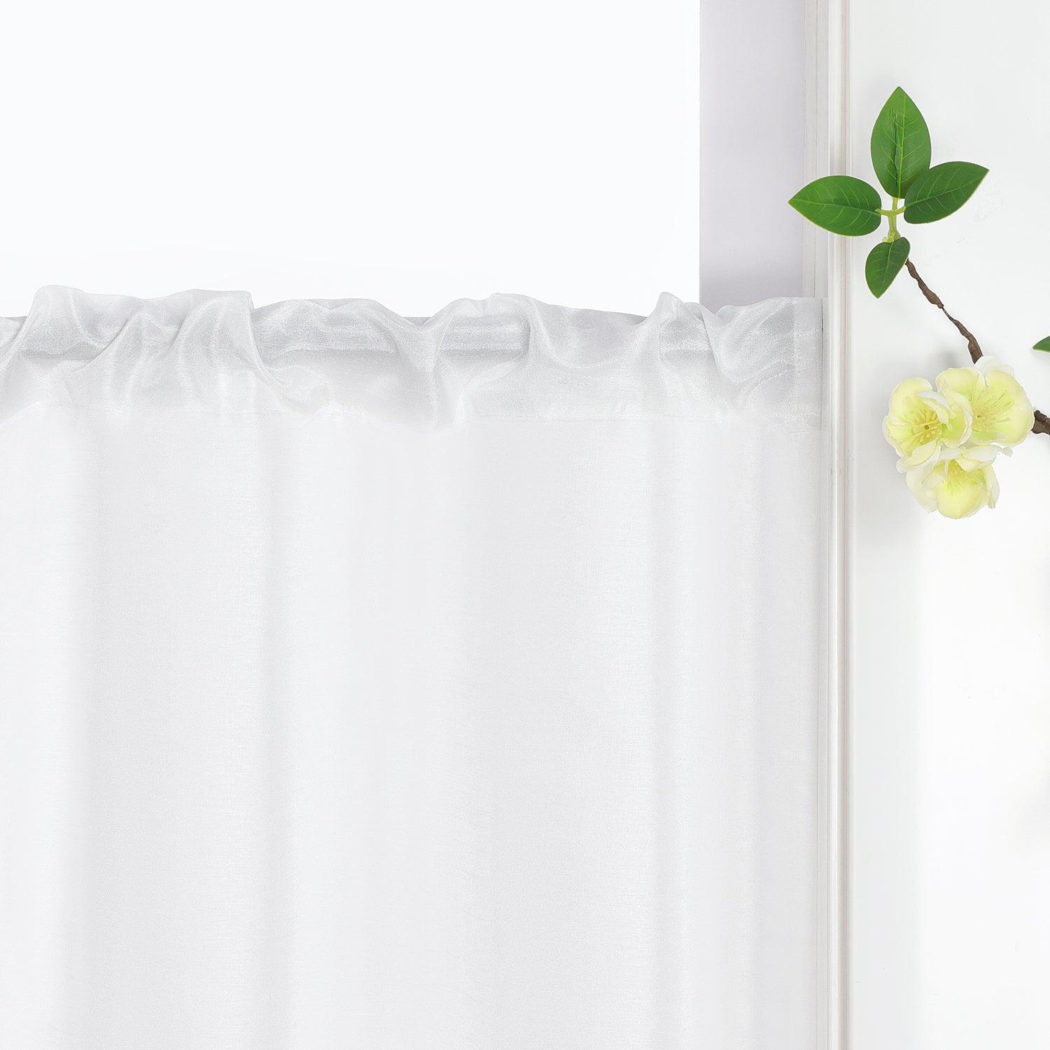 Scheibengardine mit Lochmuster Küchengardinen Kurz Voile Bistrogardine