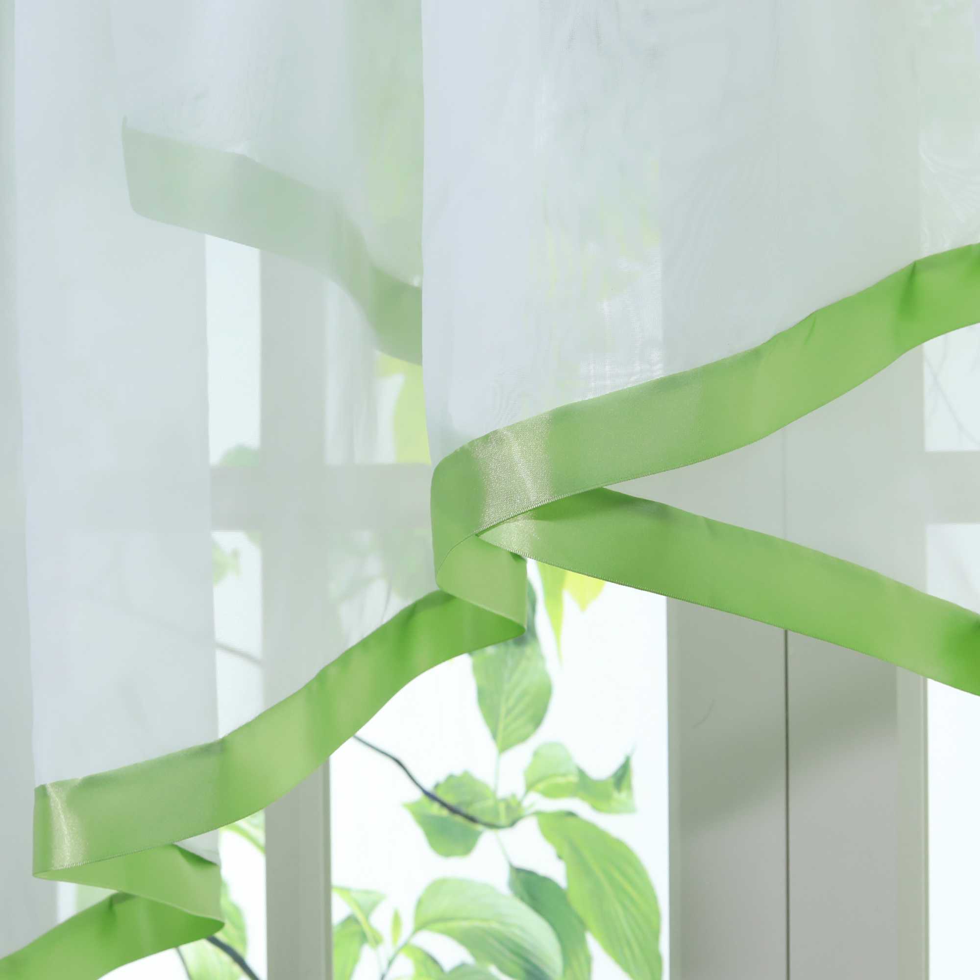 Scheibengardinen Kräuselbandgardine Fensterdeko Kreuzdesign Obere Fensterabdeckung 1 stück