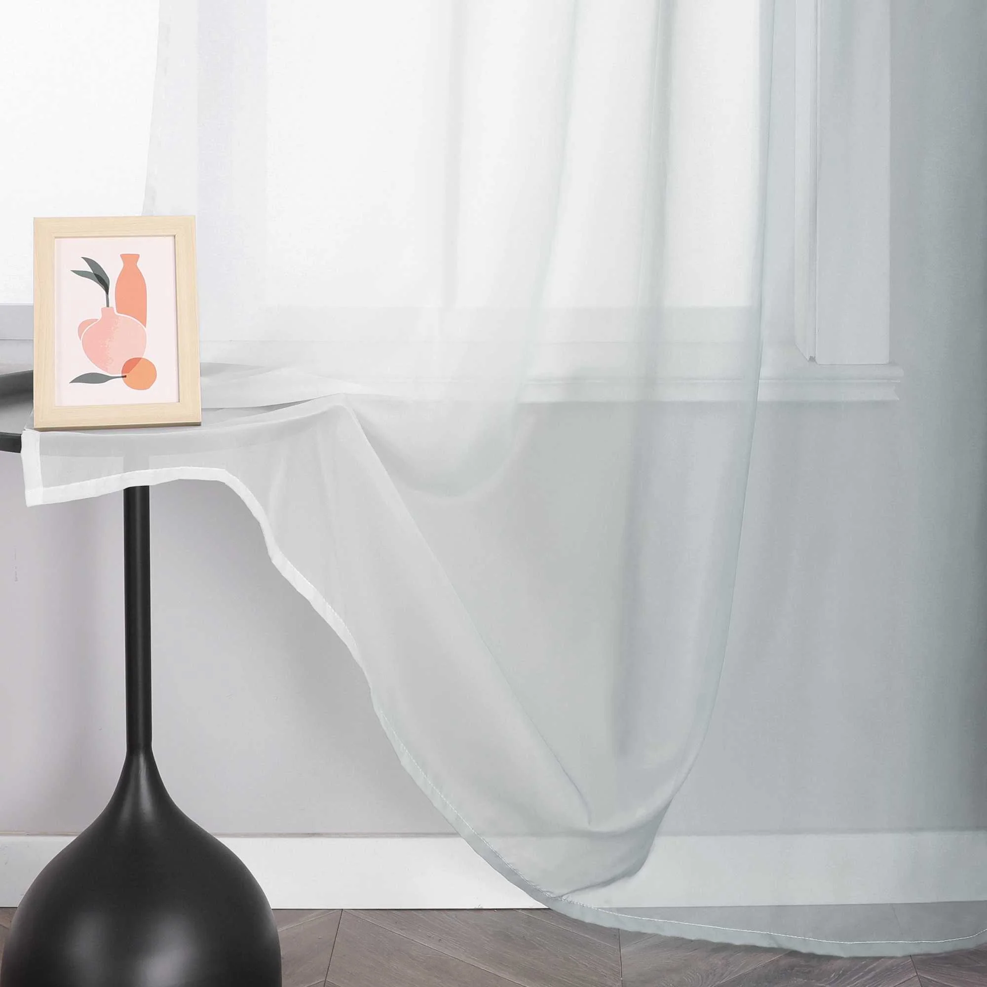 Transparente Vorhänge mit Farbverlauf 2er Set