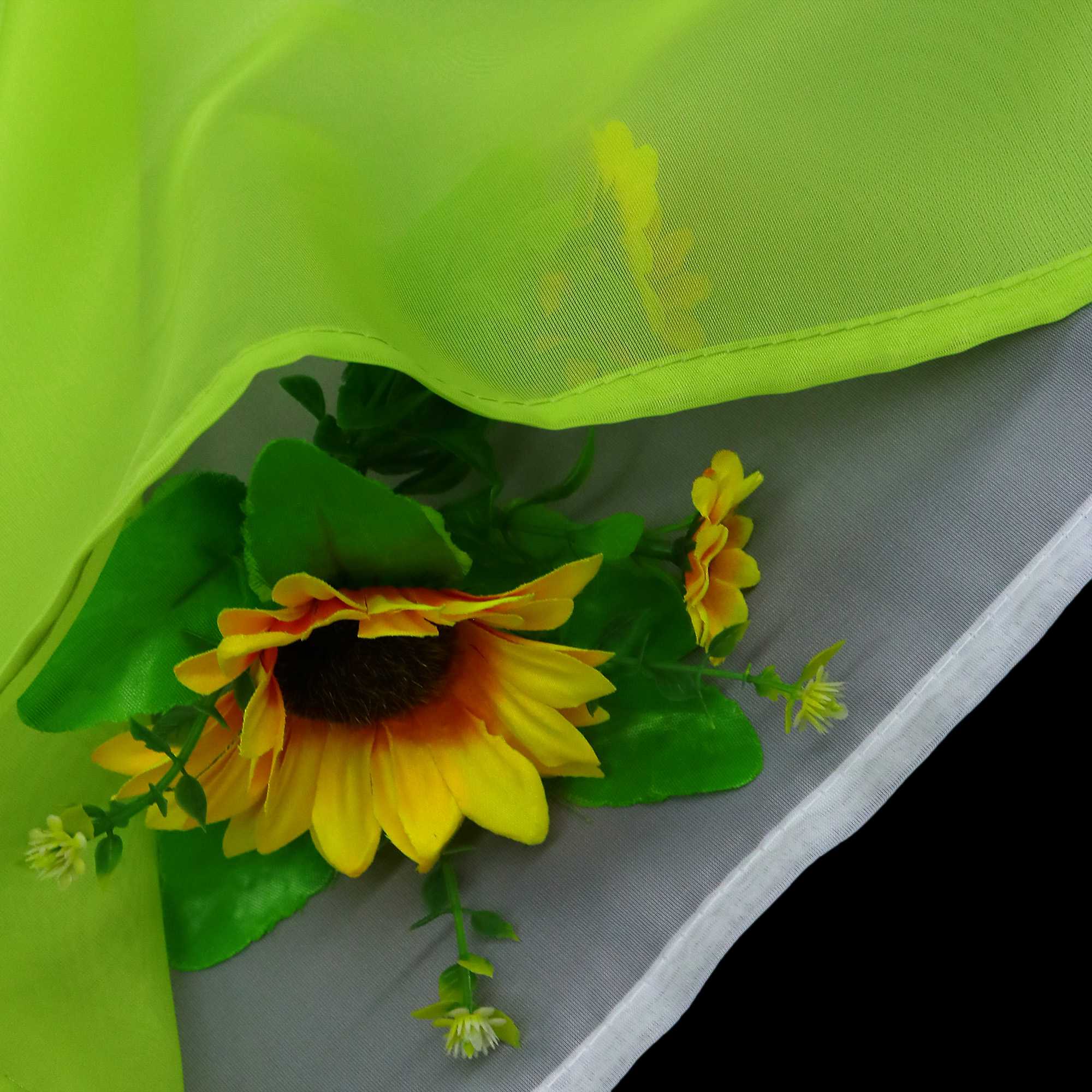 Delien Zweifarbige Fensterdekoration vloants Kurz Gardine 2er-Pack