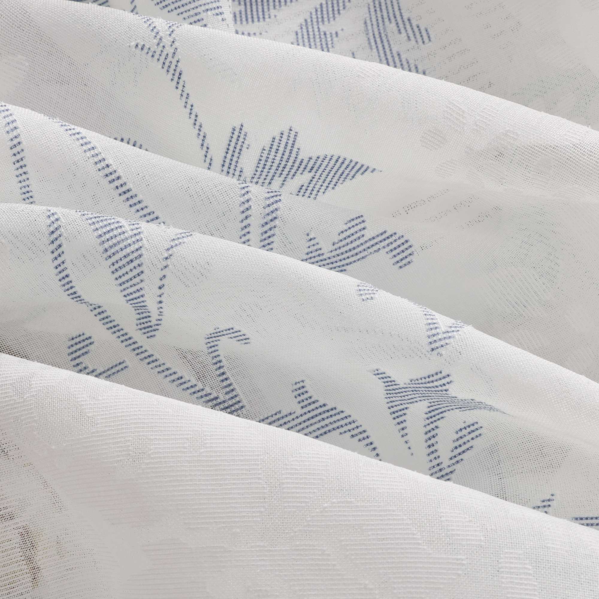 Elegante Transparente Gardinen mit Rankenmuster Ösenschal 1 stück