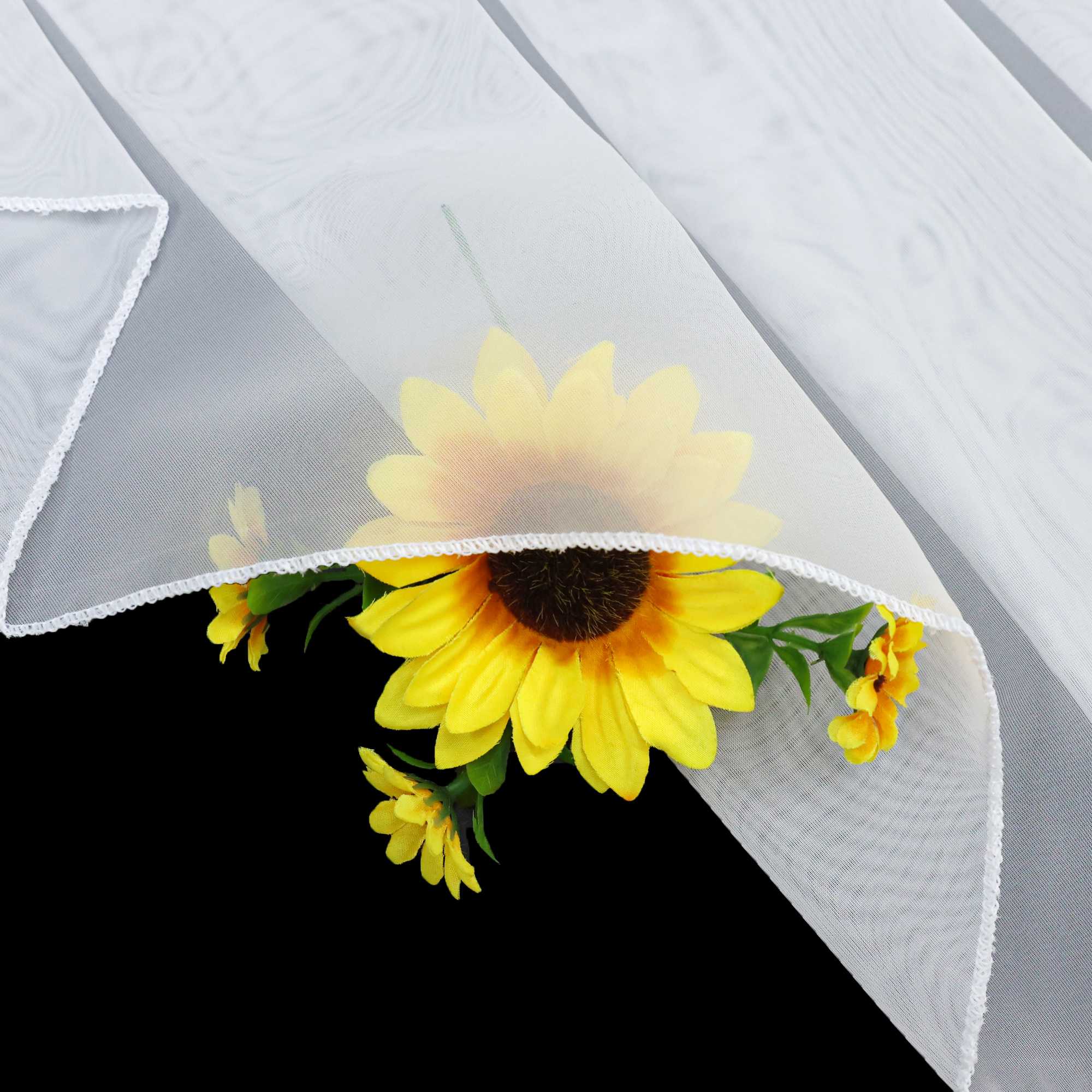 Scheibengardine Vorhangkopf Bistrogardine Doppelschichtige Küchengardinen mit Strukturdruck durch Tunnelzug Stangendurchzug