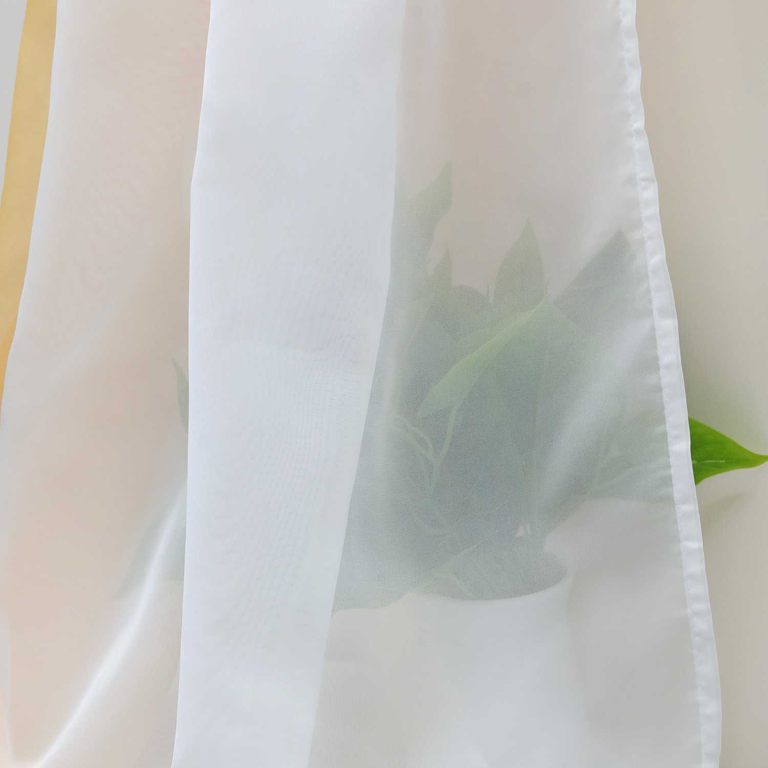 Dekorative Gardine Schal Farbverlauf extra lang 1 Stück