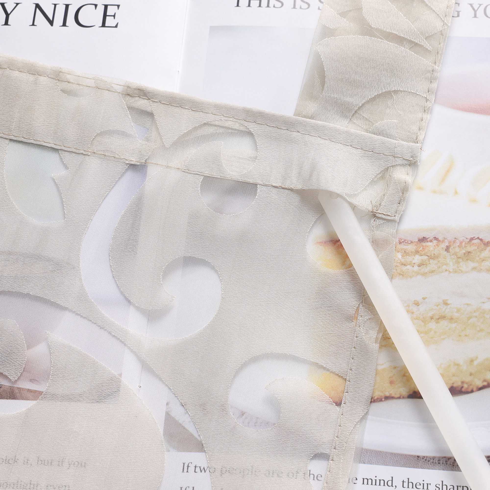 Schiebegardinen Schlaufenschal Ausbrenner Flächenvorhänge Schiebevorhang mit Phönixblütenmuster Transparent