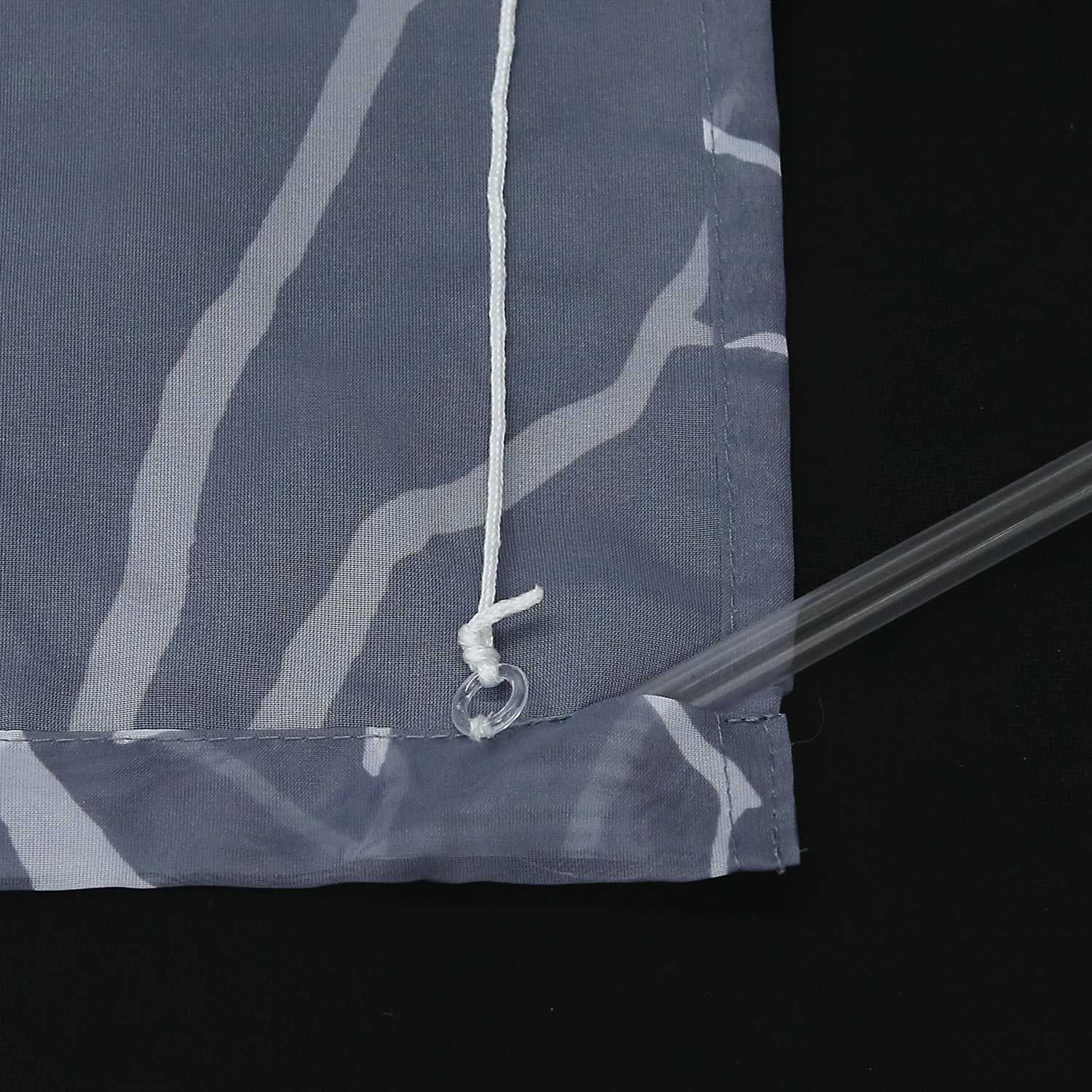 Rollos mit U-Haken halbtransparent Zweigmuster Lichtdurchlässig 1 Stück