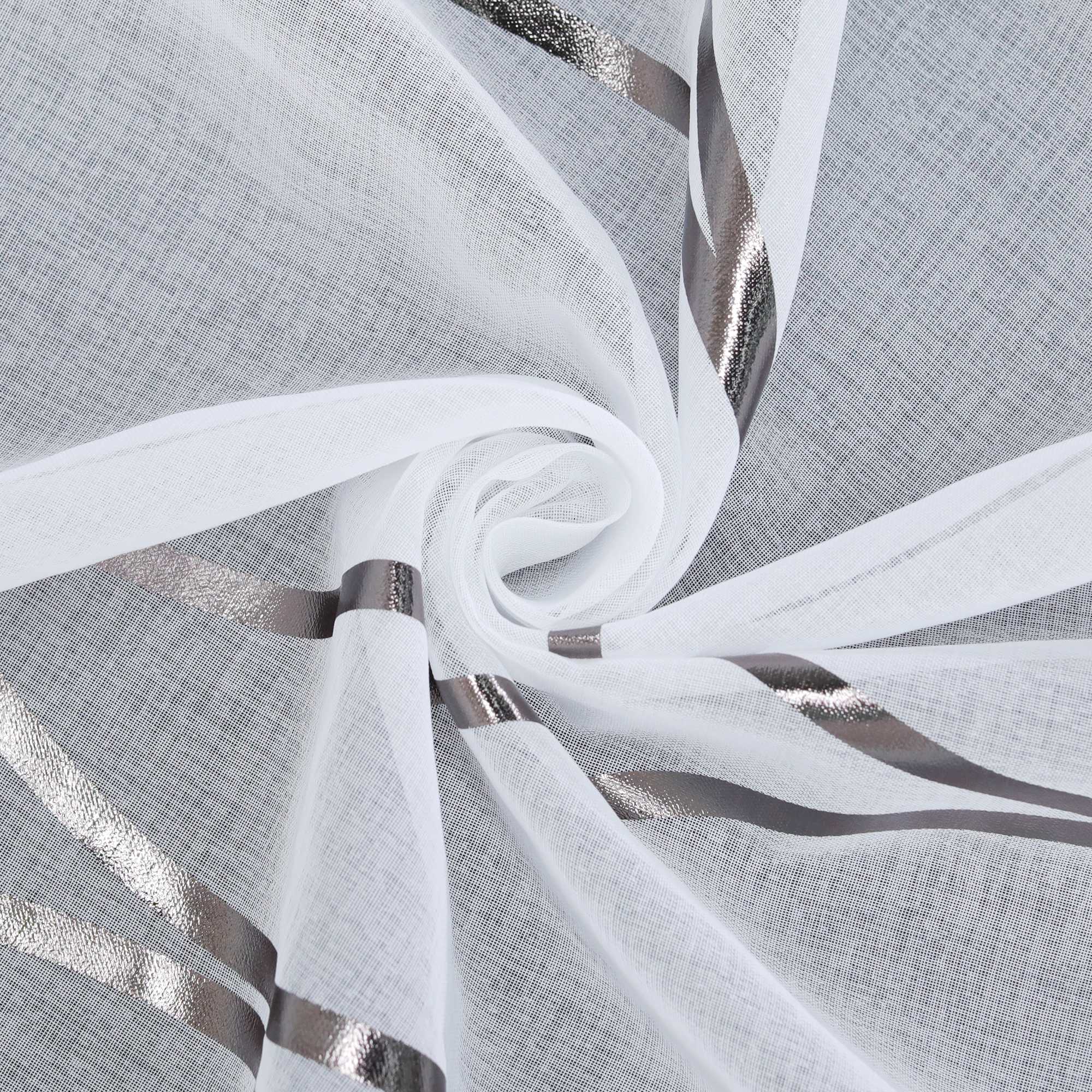 Rollos mit Ösen Gardinen Küche Raffgardinen Transparent Ösenrollo Vorhänge Mit Wellen-Druck Modern Voile 1 Stück