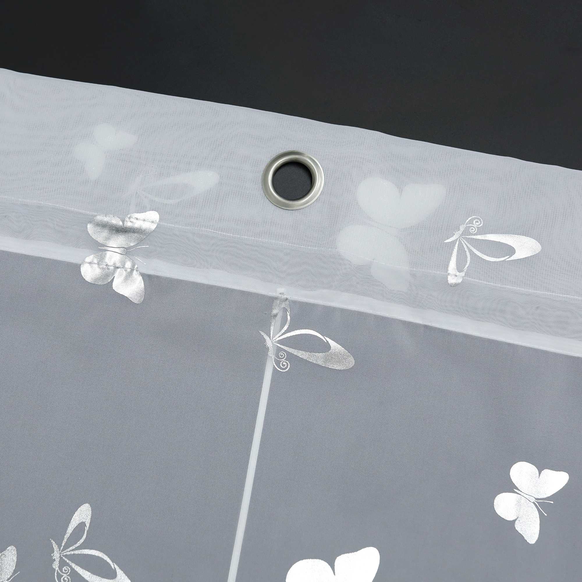 Raffrollo mit V-Haken Raffgardine mit leuchtendem Schmetterlingsmuster 1 stück