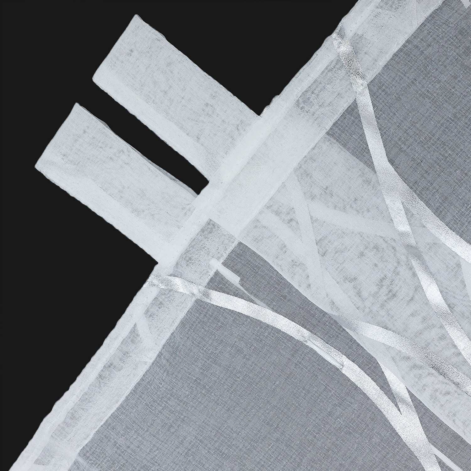 Transparenter Raffrollo mit dezentem Wellenmuster lichtdurchlässiger Vorhang 1 Stück