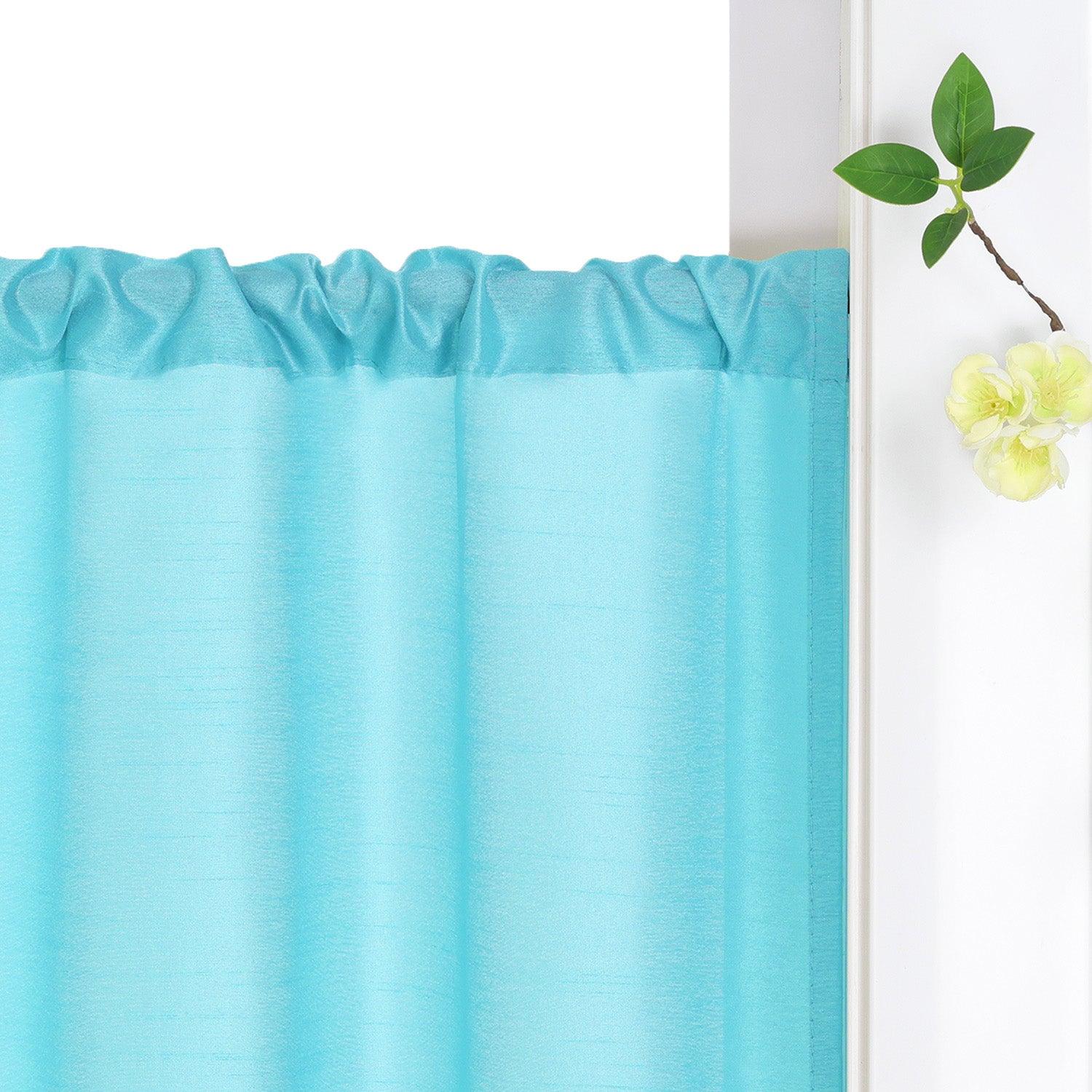 Scheibengardine mit Lochmuster Küchengardinen Kurz Voile Bistrogardine