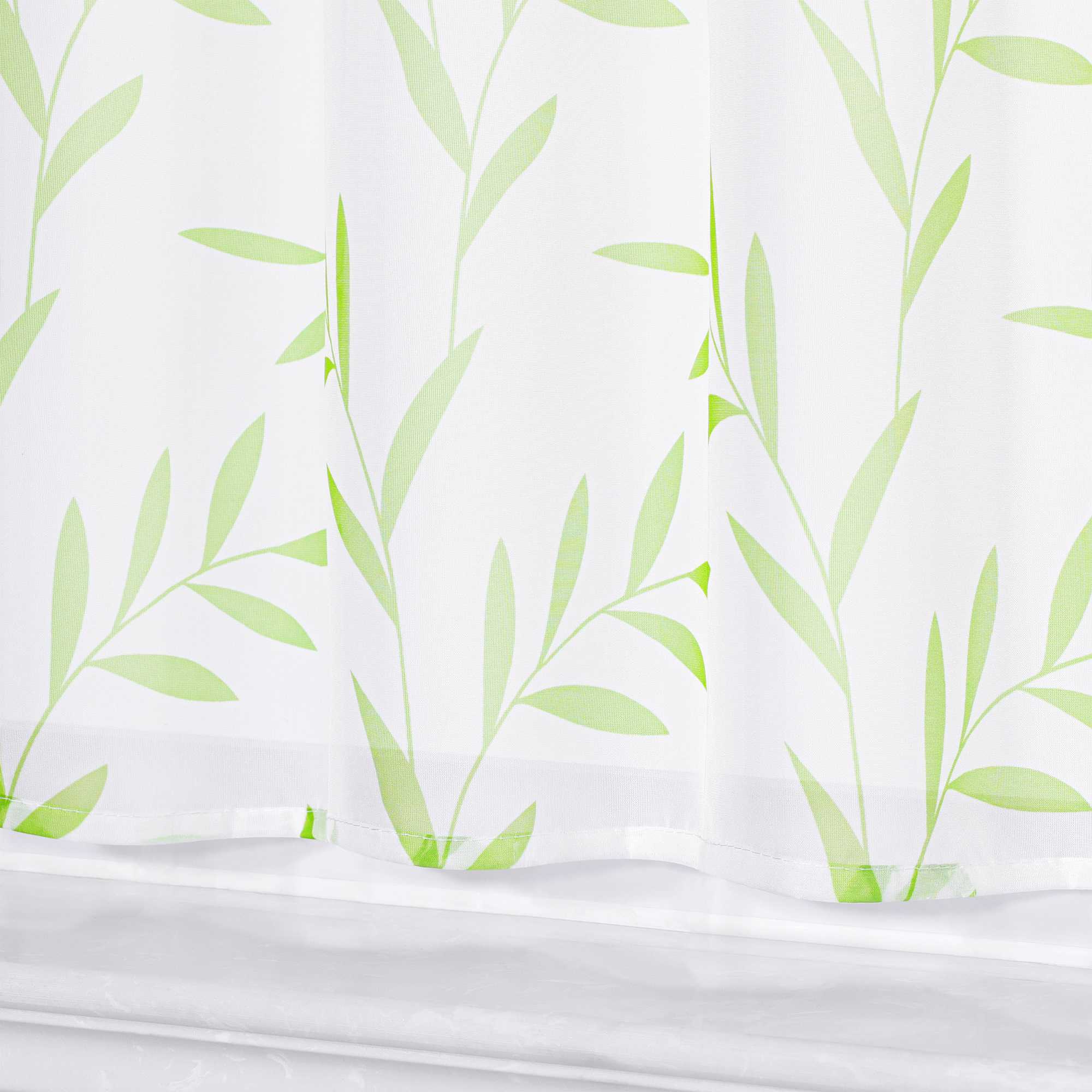 Delien Scheibengardinen Landhaus mit Blätter Muster Pflanzenliebhaber