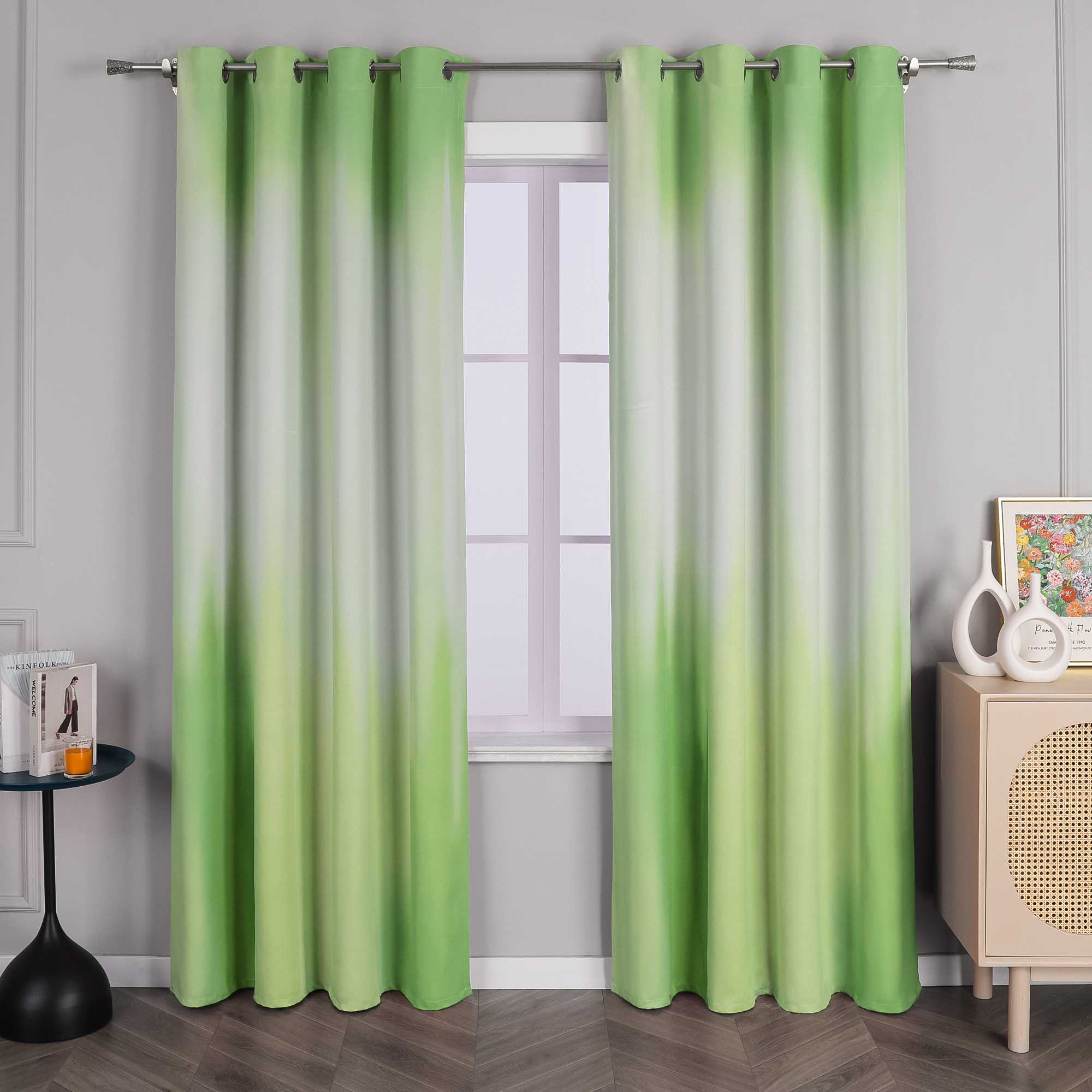 Verdunkelungsvorhang Blickdichte Gardinen Farbverlauf Ösenschal Schlafzimmer Wohnzimmer 1 Stück