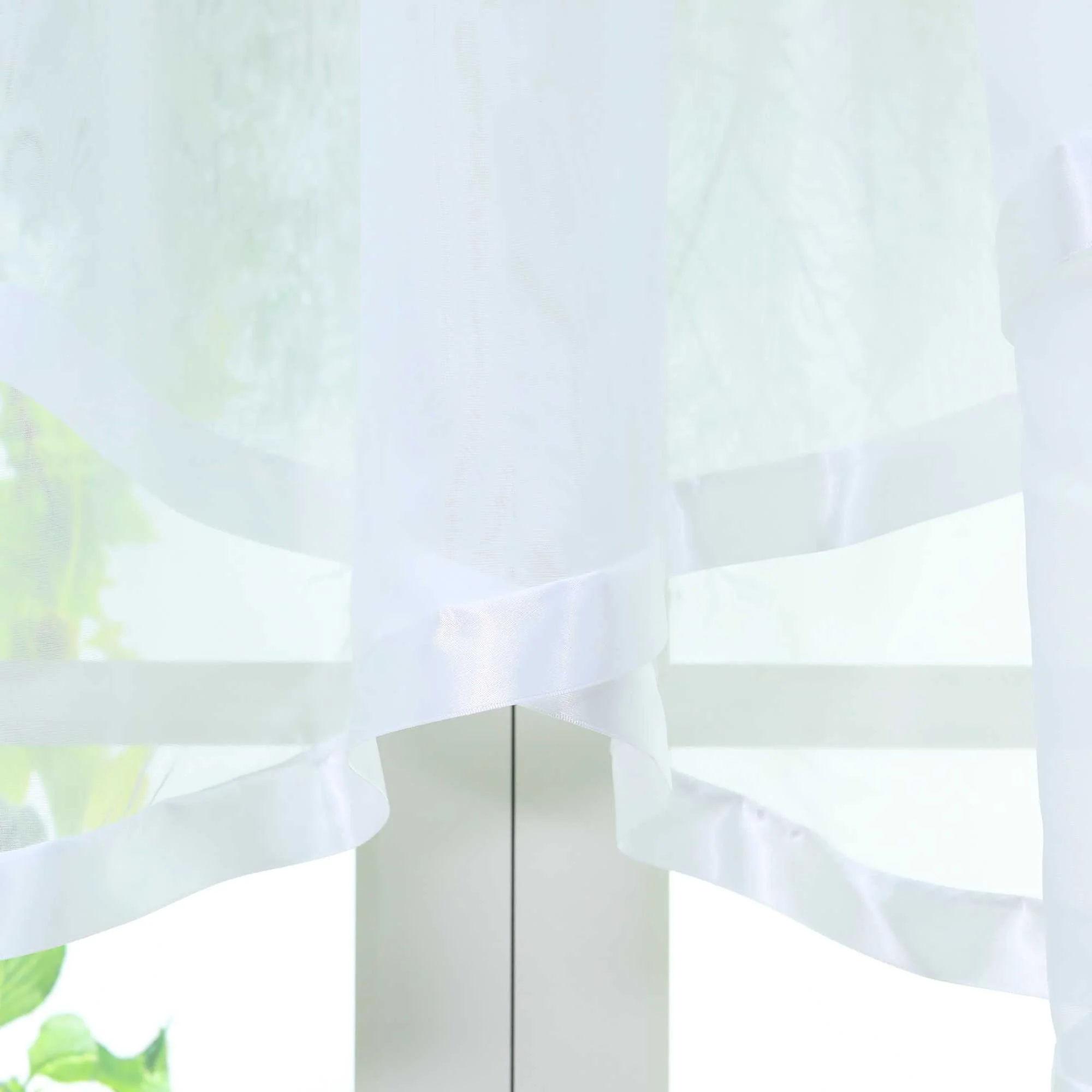 Scheibengardinen Kräuselbandgardine Fensterdeko Kreuzdesign Obere Fensterabdeckung 1 stück