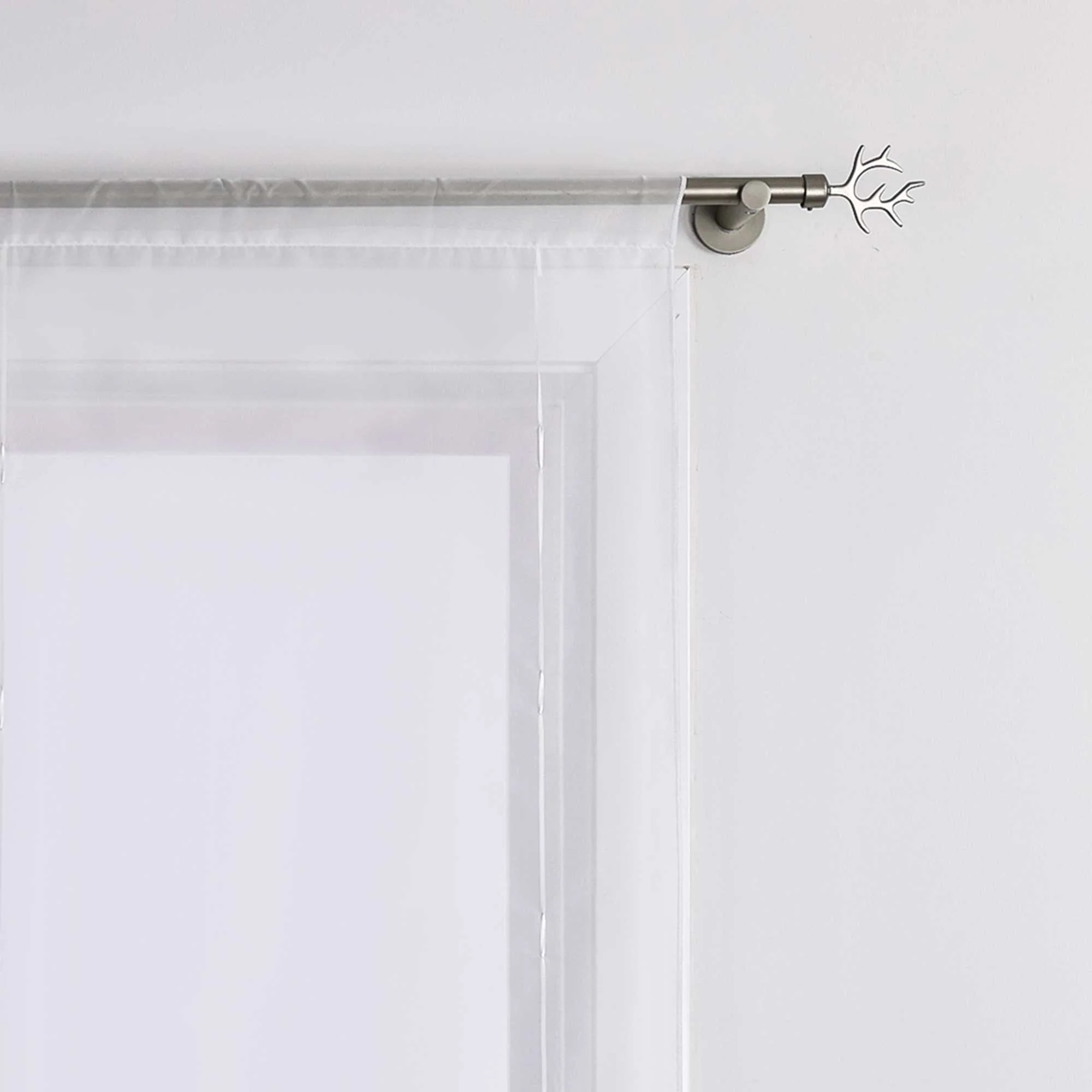 Raffrollo durch Strangendurchzug mit Blumenmuster Modern Transparent 1 Stück