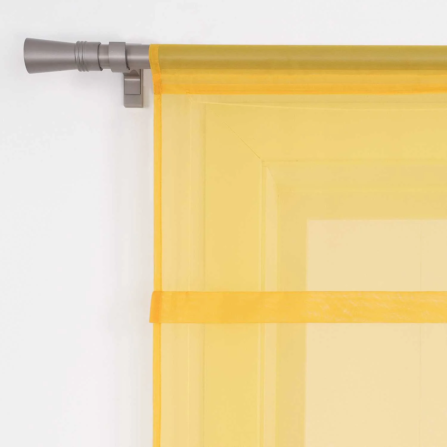 Raffrollo Voile Raffgardinen durch Tunnelzug Bändchenrollo Küche Gardinen Transparent Uni 1 Stück