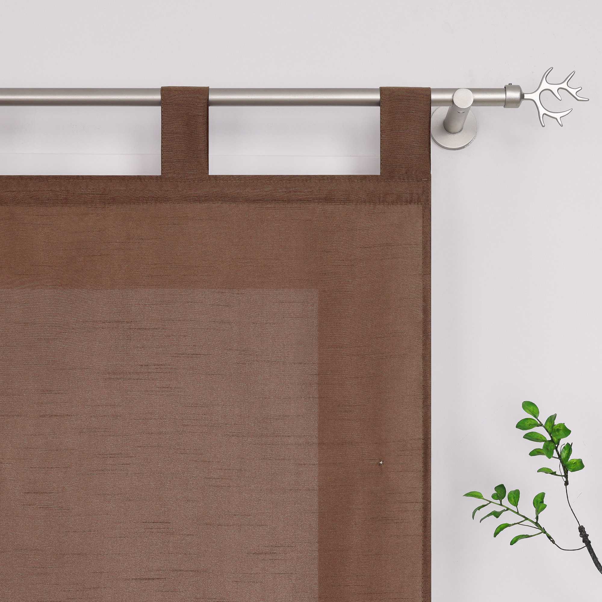 Raffrollo mit Schlaufen Raffgardinen Küche Gardinen Vorhänge Bändchenrollo Wohnzimmer Uni 1 Stück