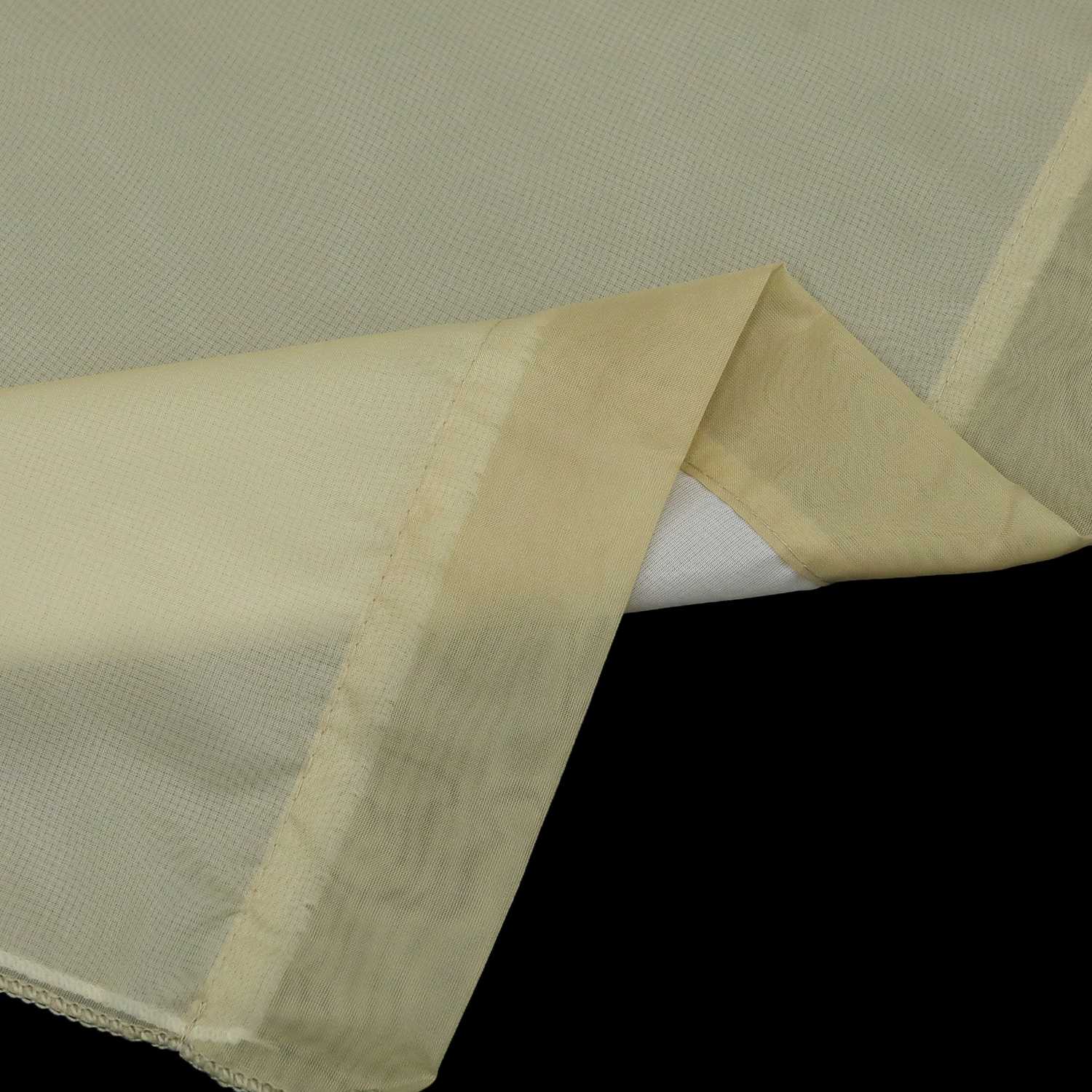 Scheibengardine durch Tunnelzug Voile Bistrogardinen mit Quaste Kurzstore Doppelte Vorhänge Halbtransparent 1 Stück