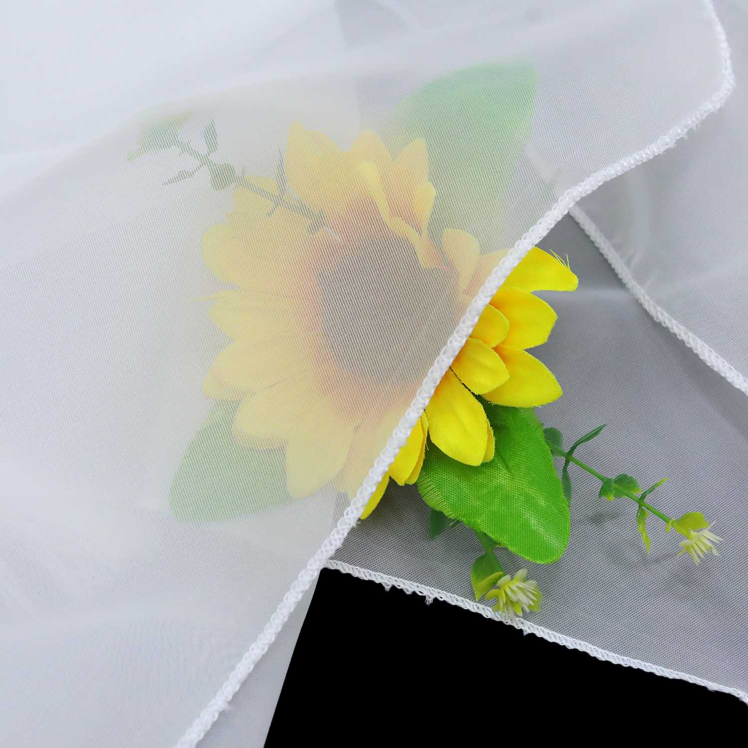 Scheibengardine durch Tunnelzug Voile Bistrogardinen mit Quaste Kurzstore Doppelte Vorhänge Halbtransparent 1 Stück